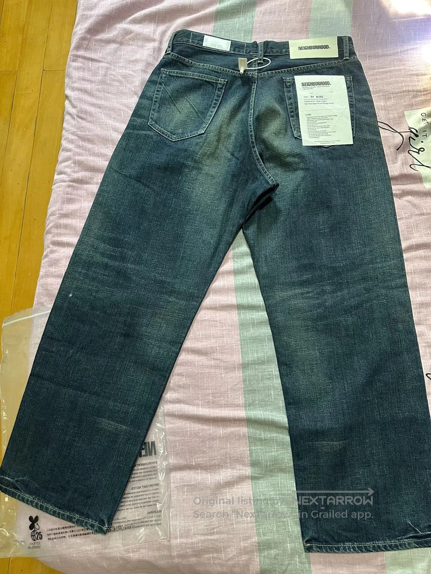 Neighborhood Neighborhood Wide-Leg Denim Jeans in Blue. Size US 30 / EU 46 - 2 Thumbnail