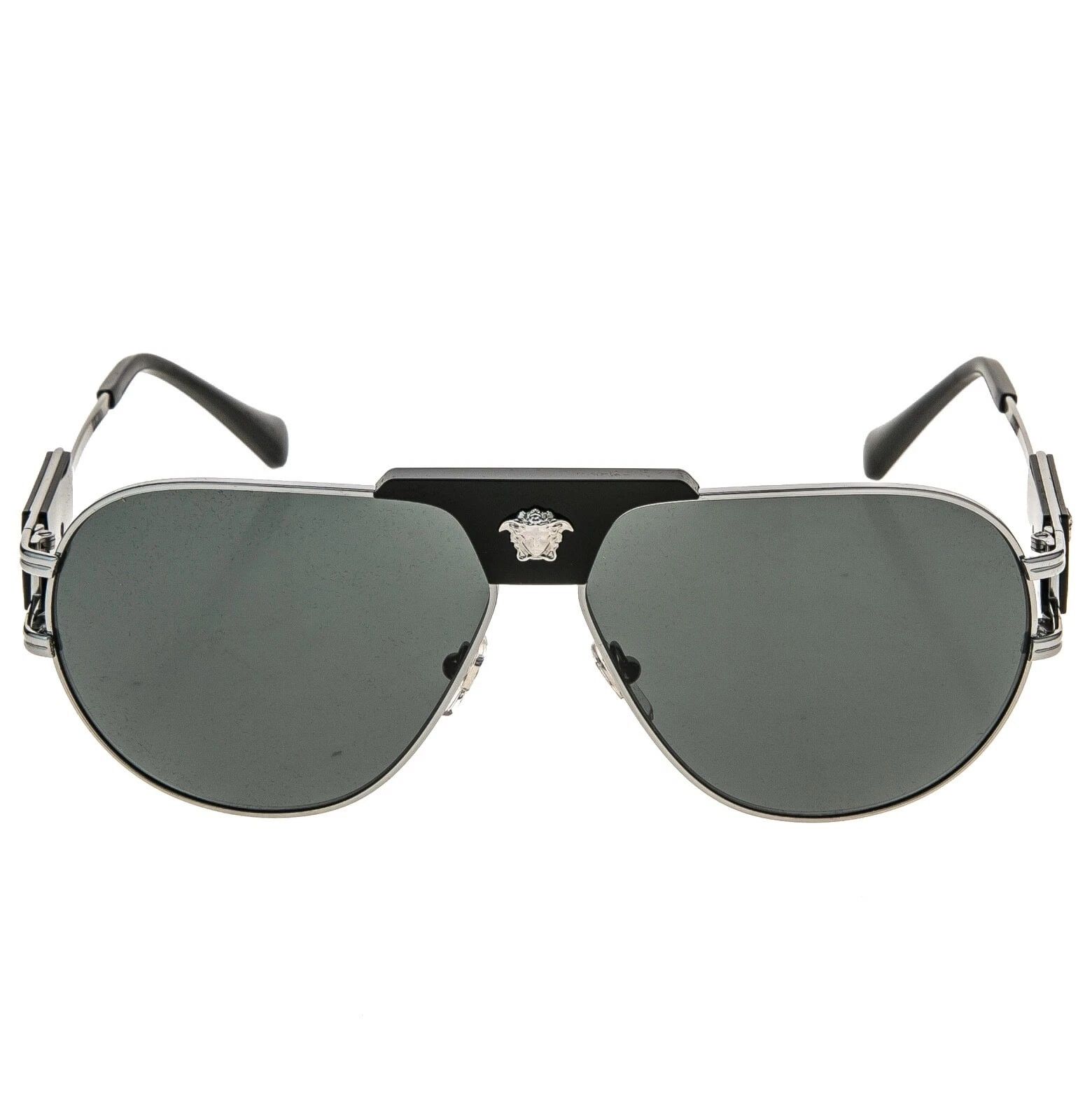 Versace VERSACE 2252 Medusa NAVIGATOR Aviator Sunglasses VE2252 Size ONE SIZE - 10 Thumbnail