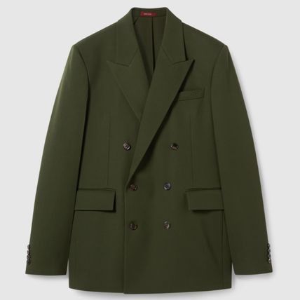 Gucci o1loc1c1125 824153 Double Breasted Light Wool Jacket Size US M / EU 48-50 / 2 - 1 Thumbnail