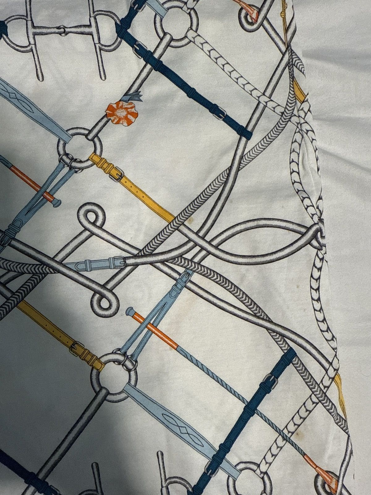 Hermes Hermès Paris H-cable V-neck T-shirt Size M / US 6-8 / IT 42-44 - 2 Thumbnail