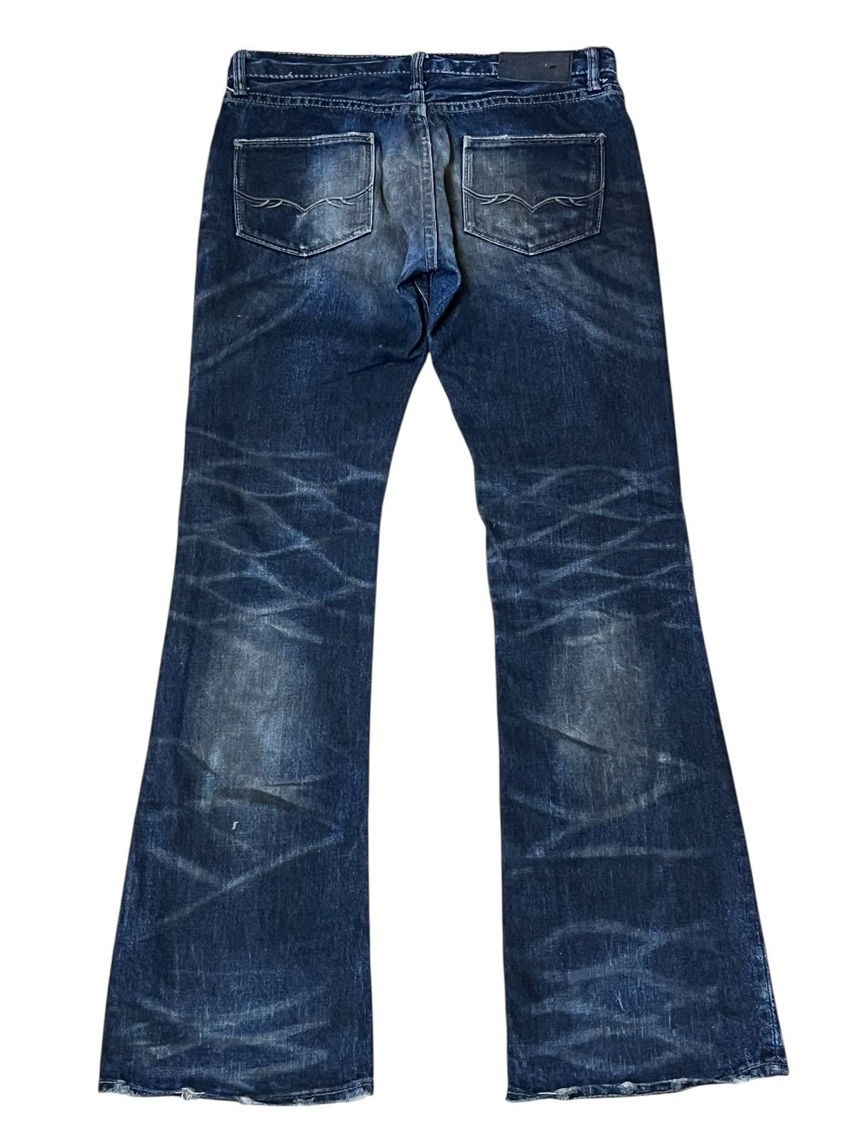 GOSTAR DE FUGA Japanese fashion FUGA/GOSTAR DE FUGA whiskers flared jeans Size US 31 - 3 Thumbnail