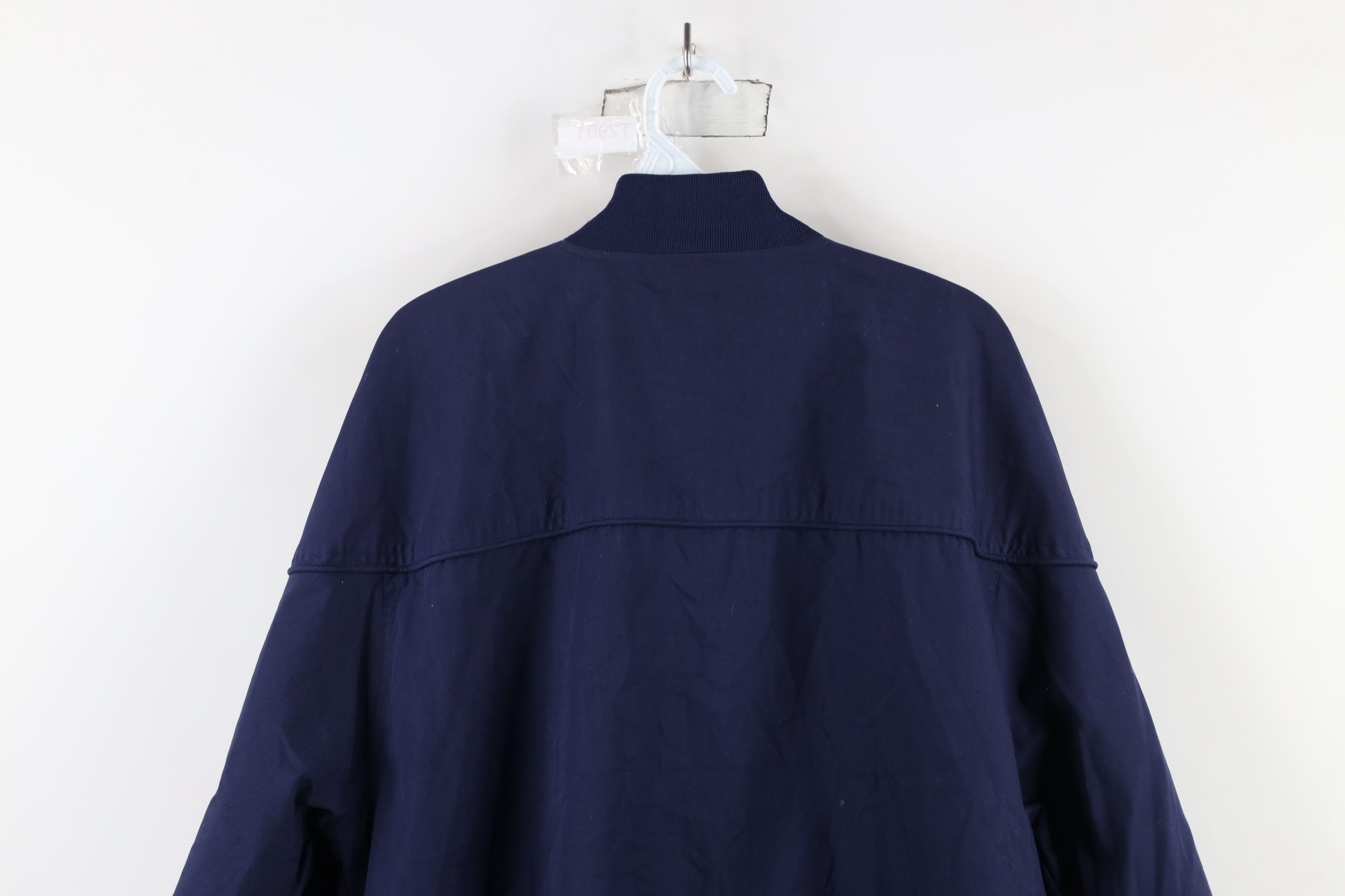Vintage Vintage 90s Streetwear Blank Racer Bomber Jacket Blue Size ONE SIZE - 16 Thumbnail