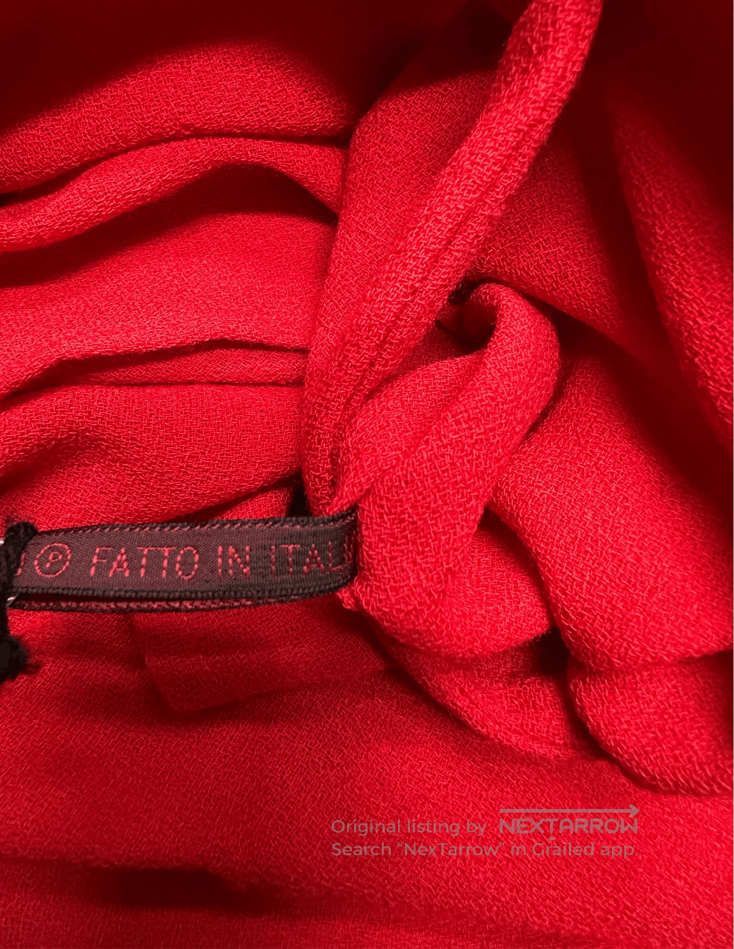 Daniela Gregis Daniela Gregis Women's Red Wool Shirt. Size M / US 6-8 / IT 42-44 - 5 Thumbnail