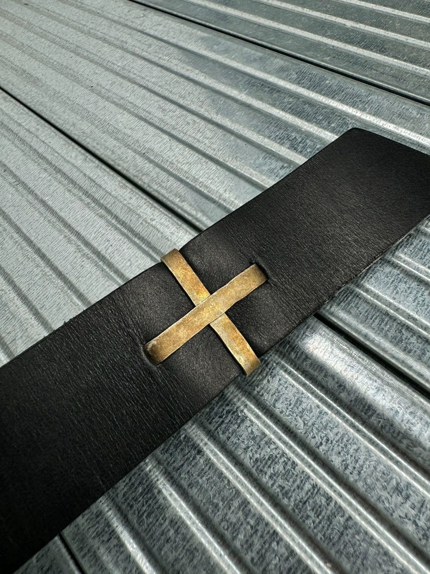 Ma+ m.a+ Silver Cross Belt EQP1D-GR3.0 m black new Size ONE SIZE - 5 Thumbnail