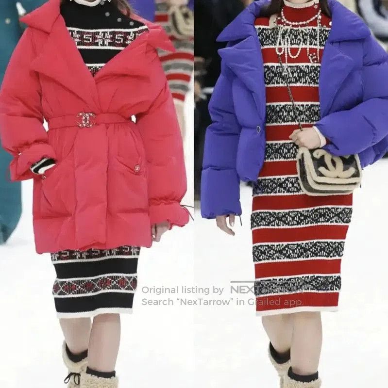 Chanel Chanel Red Padded Women's Down Jacket . Size M / US 6-8 / IT 42-44 - 3 Thumbnail