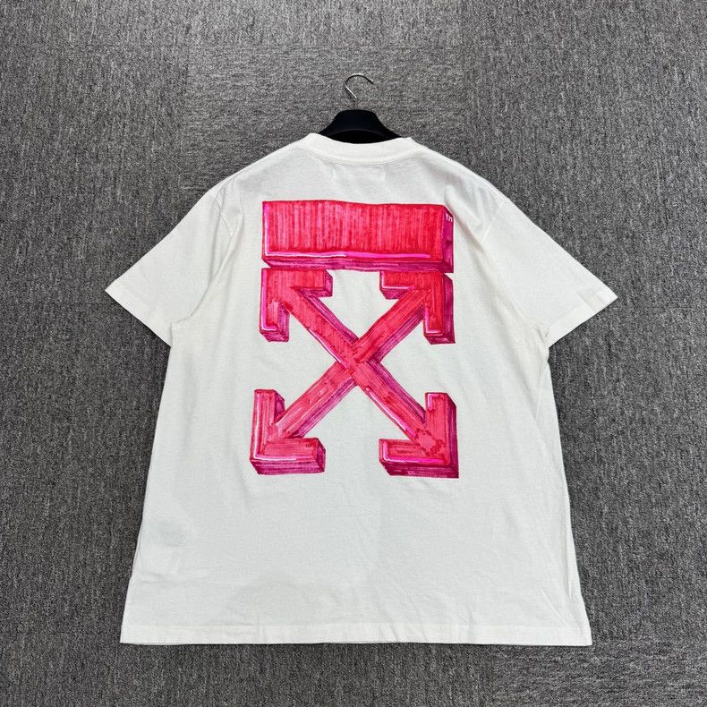 Heron Preston Off-White Red Arrow Print T-Shirt-yf Size US S / EU 44-46 / 1 - 1 Thumbnail