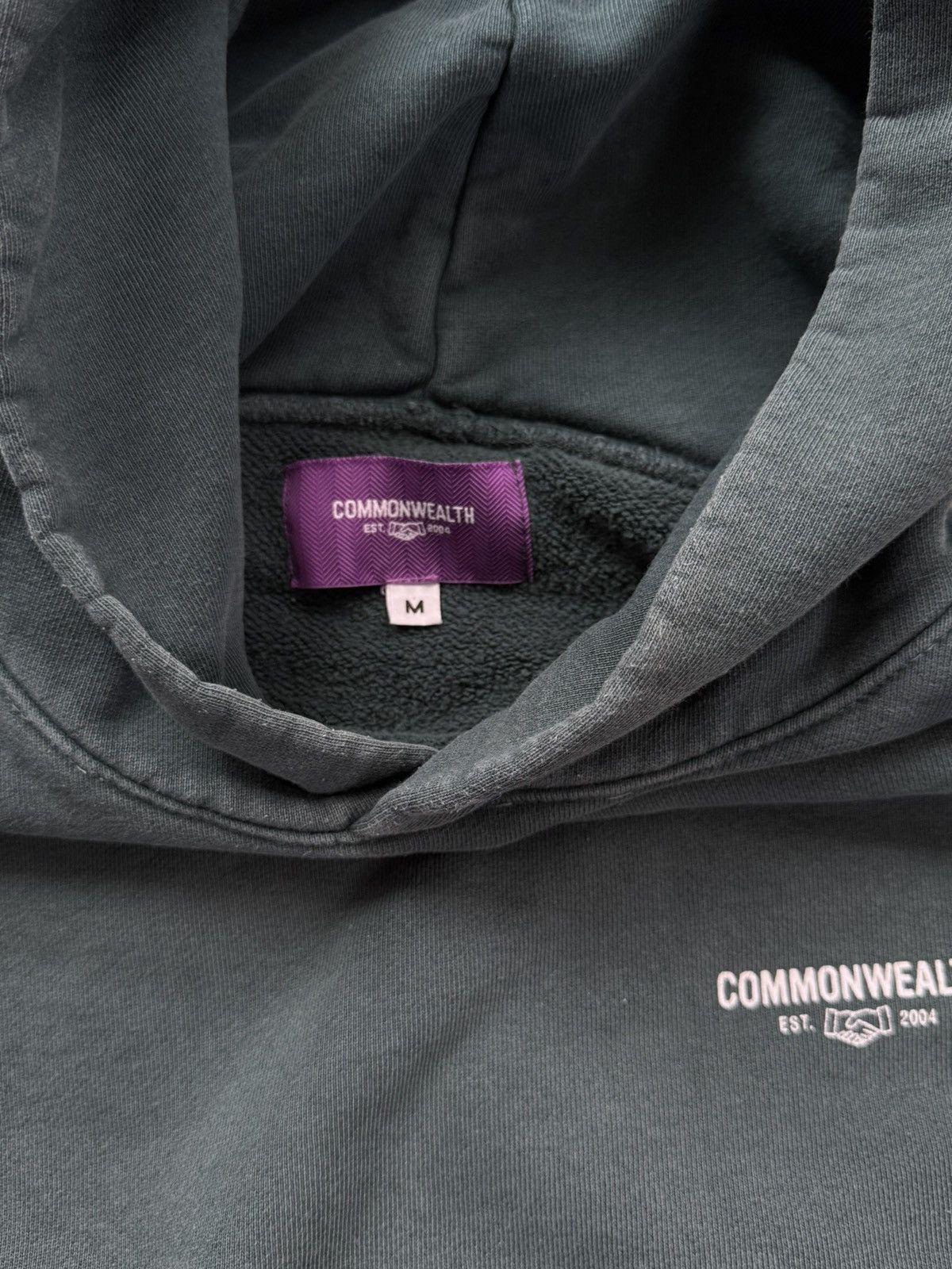 Vintage Common Wealth Faded Green Hoodie Size US M / EU 48-50 / 2 - 3 Thumbnail
