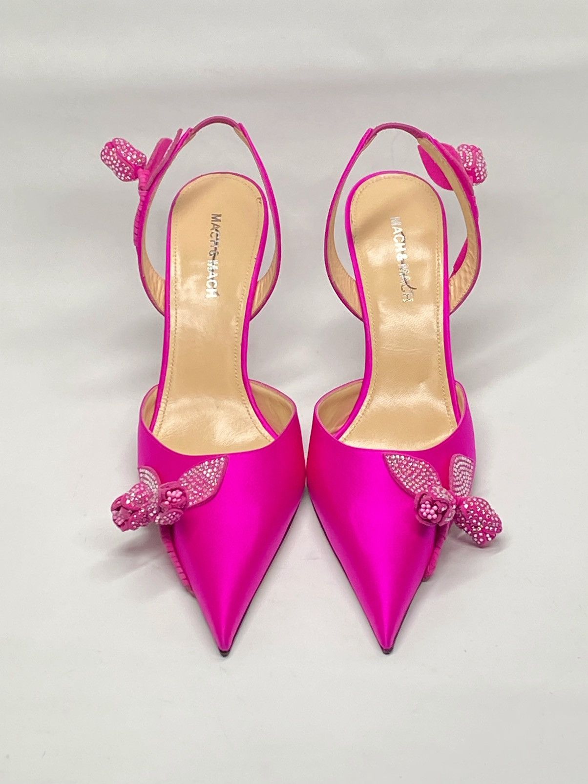MACH & MACH Mach & Mach Wonder Tulip 95MM Crystal Slingback Pump size 40 Size US 10 / IT 40 - 4 Thumbnail
