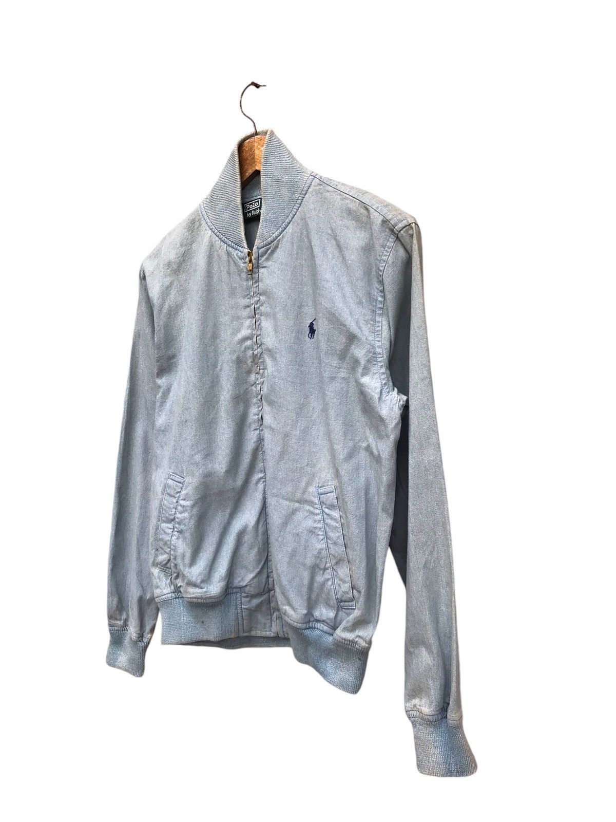 Polo Ralph Lauren × Vintage RARE VINTAGE POLO RALPH LAUREN BOMBER DENIM JACKET Size US S / EU 44-46 / 1 - 2 Thumbnail