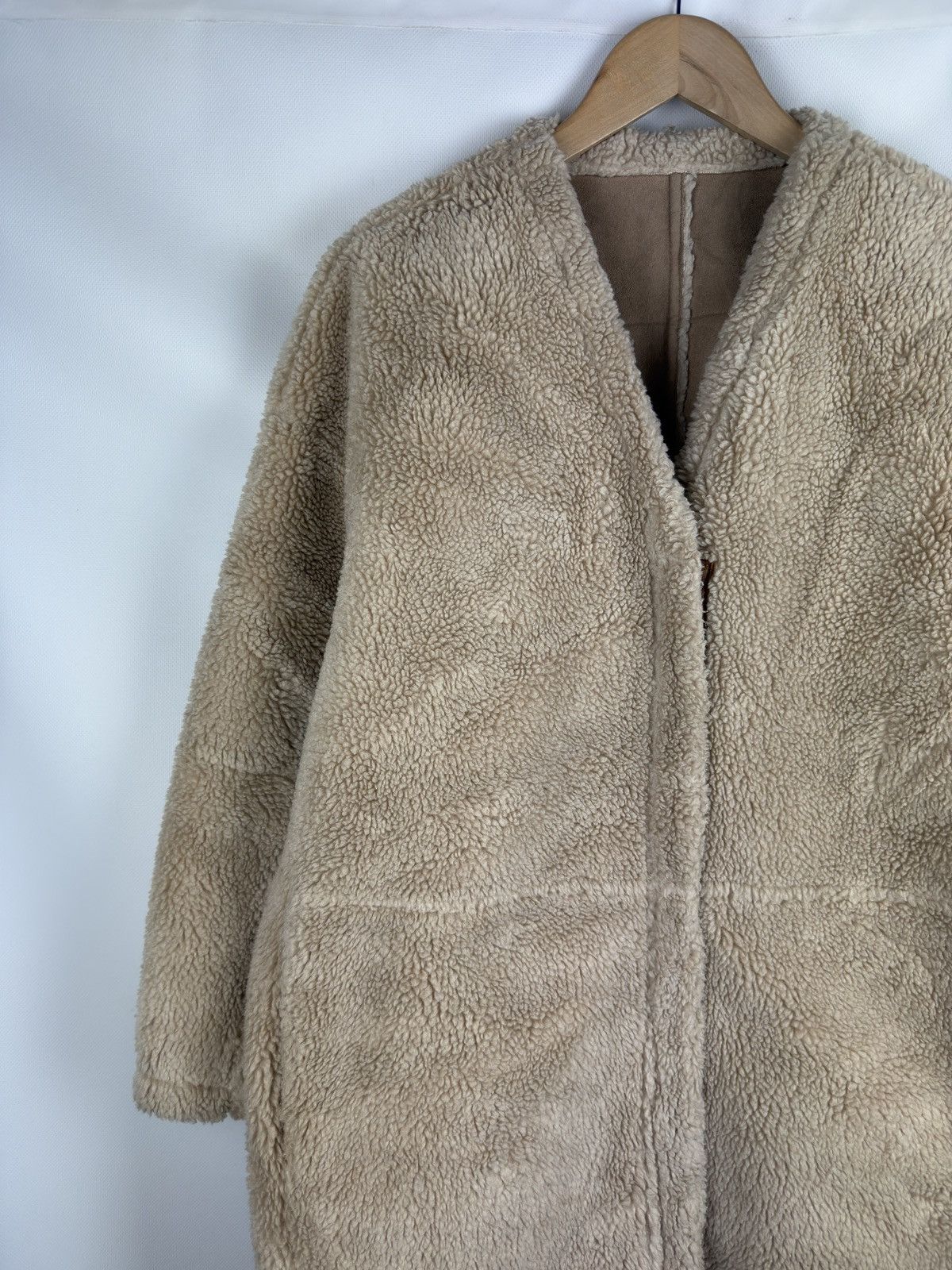 Designer × Japanese Brand Studio Tomboy Ladies Faux Shearling Japanese Coat Jacket Size L / US 10 / IT 46 - 4 Thumbnail