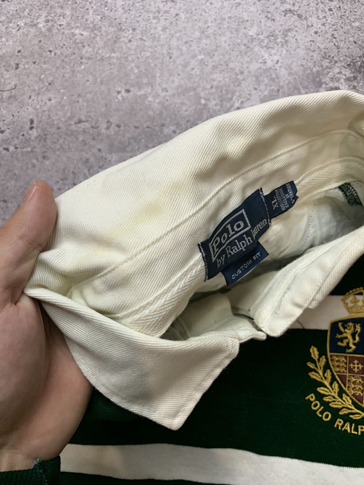 Polo Ralph Lauren × Rugby Ralph Lauren × Vintage Vintage Striped LongSleeve Rugby Polo Ralph Lauren Size US XL / EU 56 / 4 - 7 Thumbnail