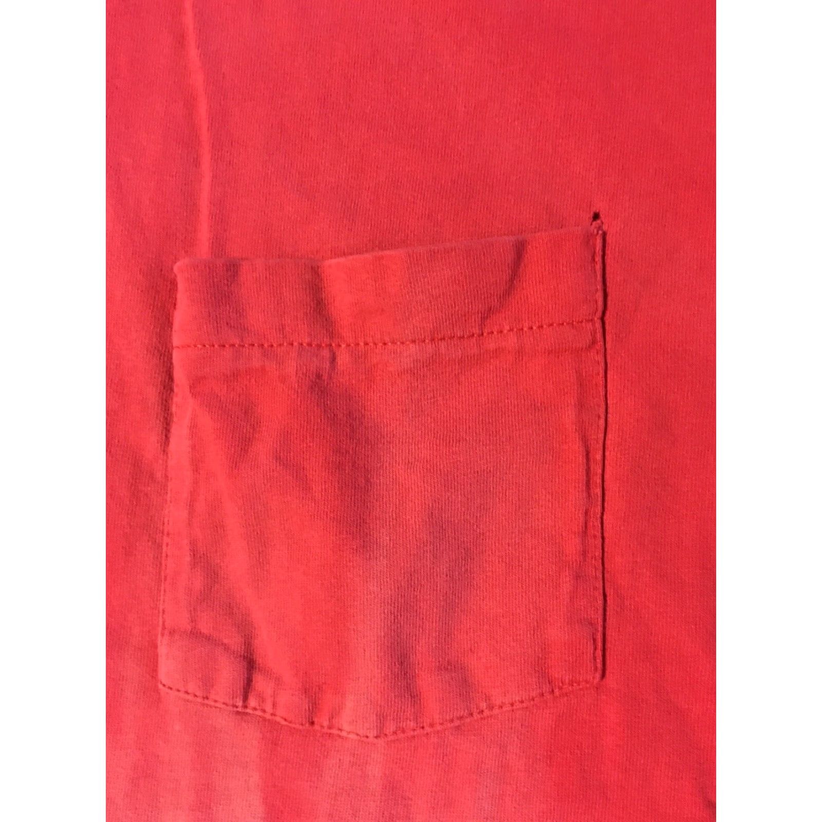 Vintage VINTAGE 90s Faded Distressed Shirt XL USA Single Stitch Grunge Surf Punk Skate Trend Basics Shirt Mens Red Pocket T-Shirt USA Grunge 90s XL Mens Size US XL / EU 56 / 4 - 3 Thumbnail