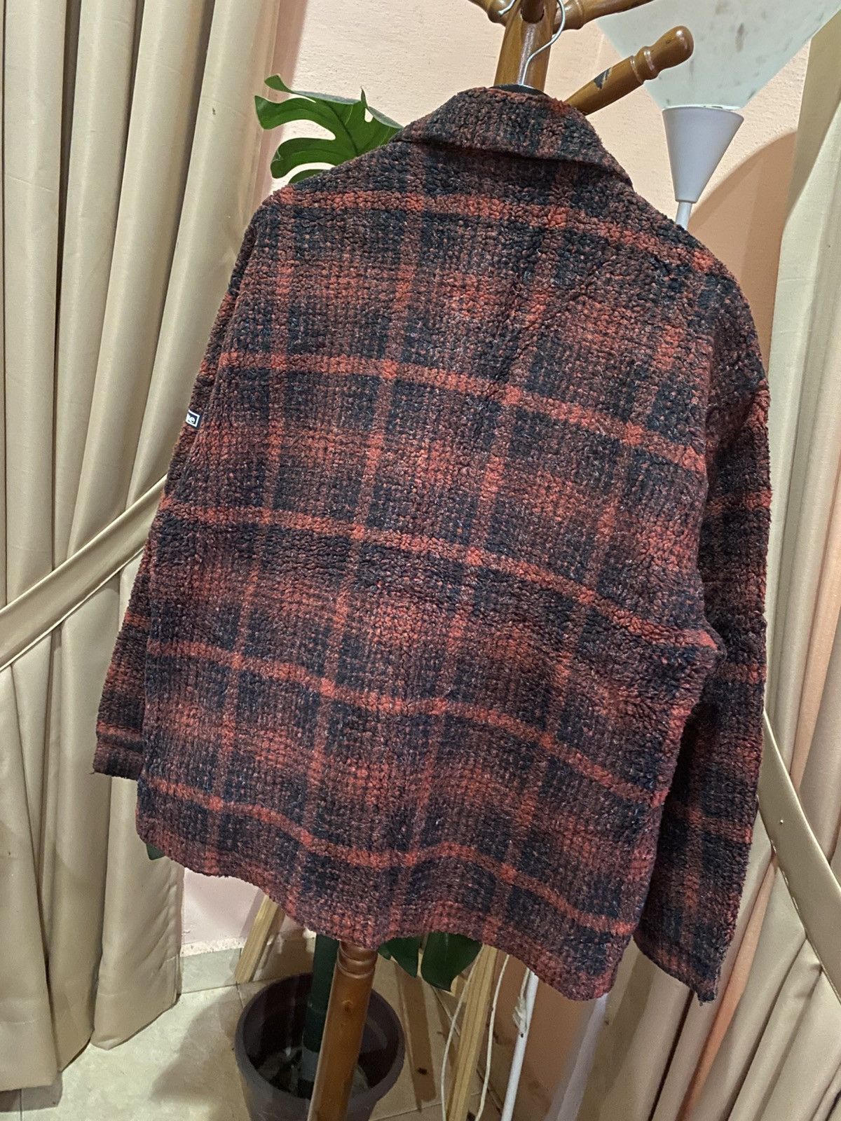 Ellesse VINTAGE ELLESSE RED PLAID FLEECE JACKET Size US M / EU 48-50 / 2 - 10 Thumbnail