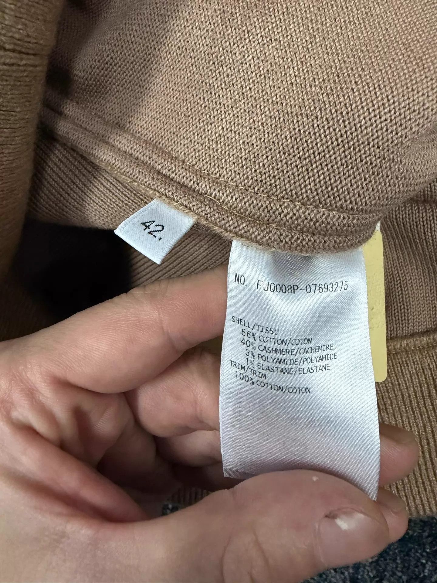 Thom Browne Thom Browne Women's Rare Oatmeal Cashmere Track Pants Size42 Size 28" / US 6 / IT 42 - 6 Thumbnail