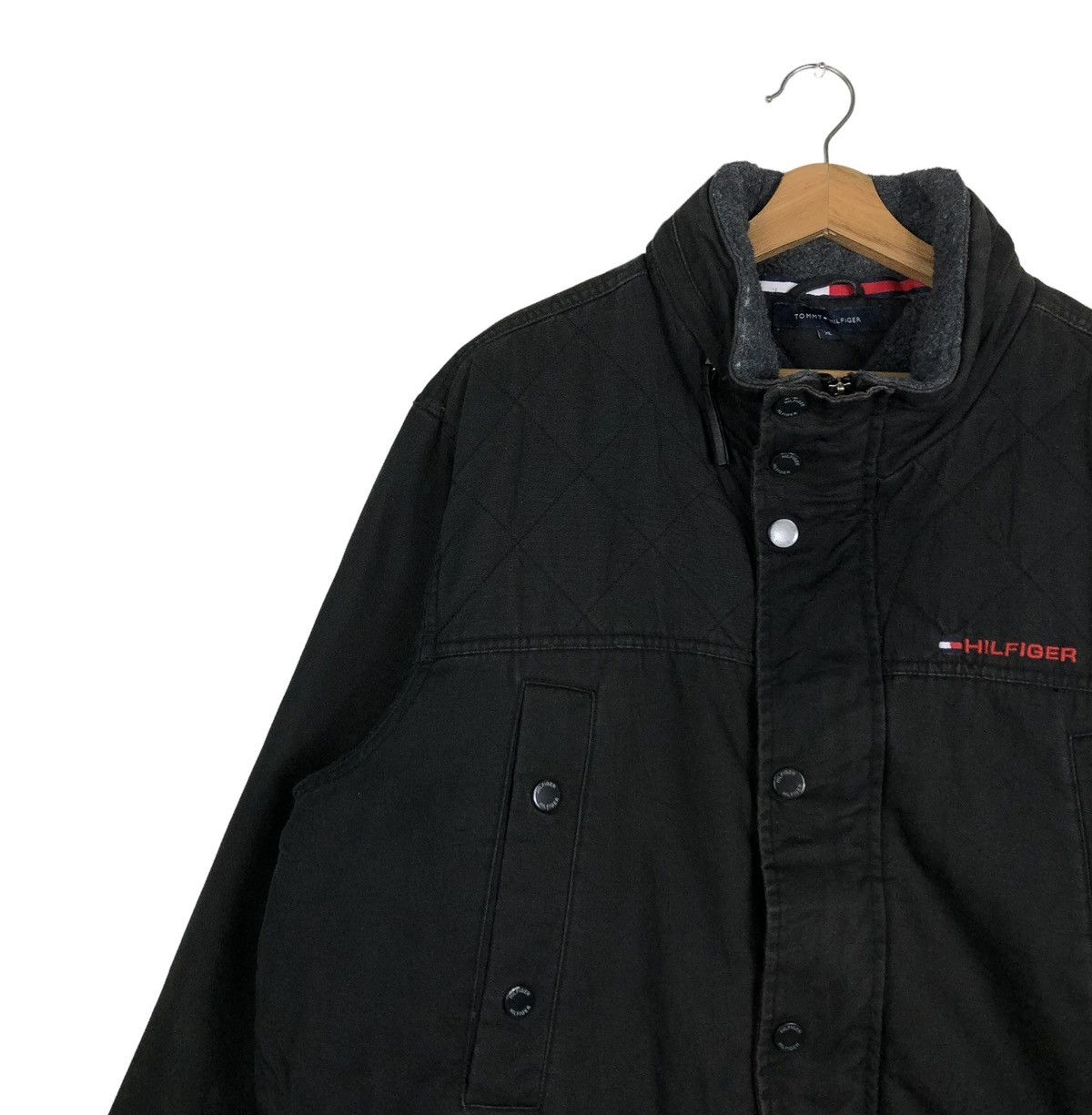 Japanese Brand 🔥VINTAGE WORK JACKET TOMMY HILFIGER CARGO POCKETS Size US XL / EU 56 / 4 - 7 Thumbnail