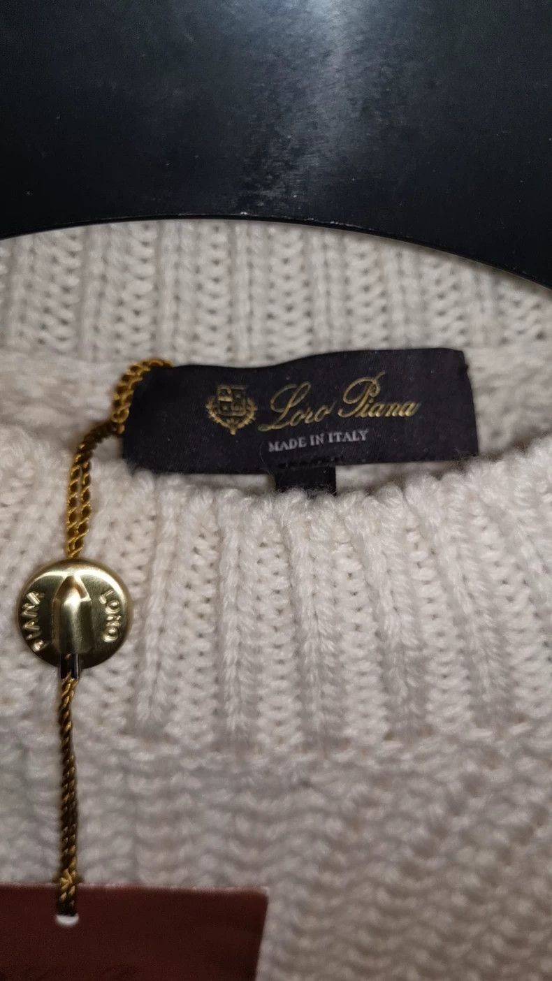 Loro Piana LORO PIANA White sweater Size XS / US 0-2 / IT 36-38 - 2 Thumbnail