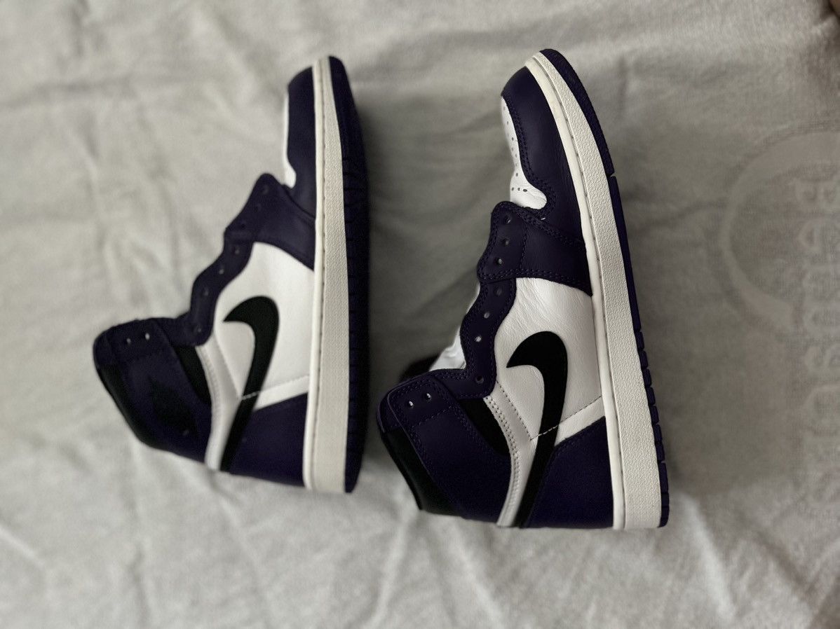 Nike Air Jordan 1 Retro High OG Court Purple Size US 8.5 / EU 41-42 - 4 Thumbnail