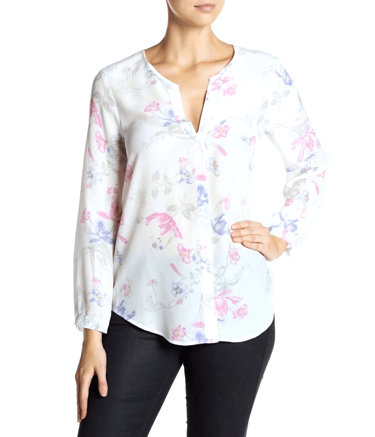 Joie Joie Silk Floral Print Blouse Size XS / US 0-2 / IT 36-38 - 1 Thumbnail