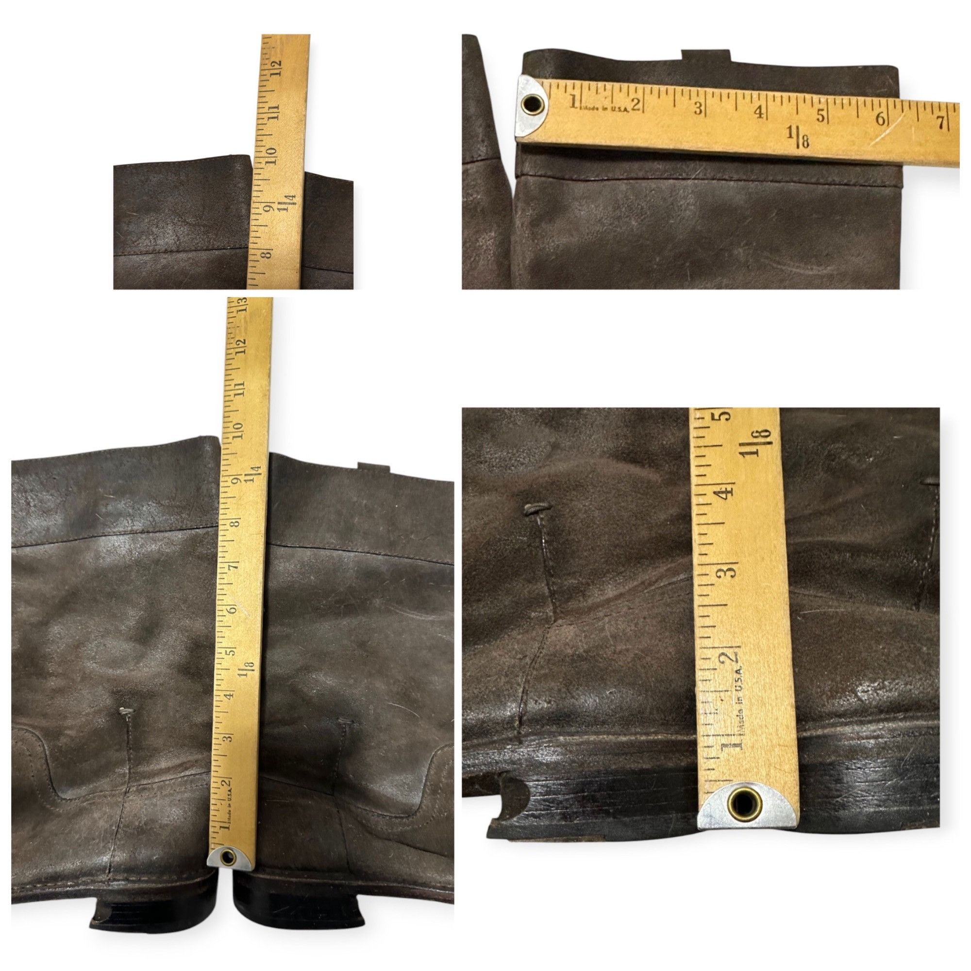 Costume National Costume National Distressed Brown Suede Leather Boots, 38EU Size US 8 / IT 38 - 12 Thumbnail