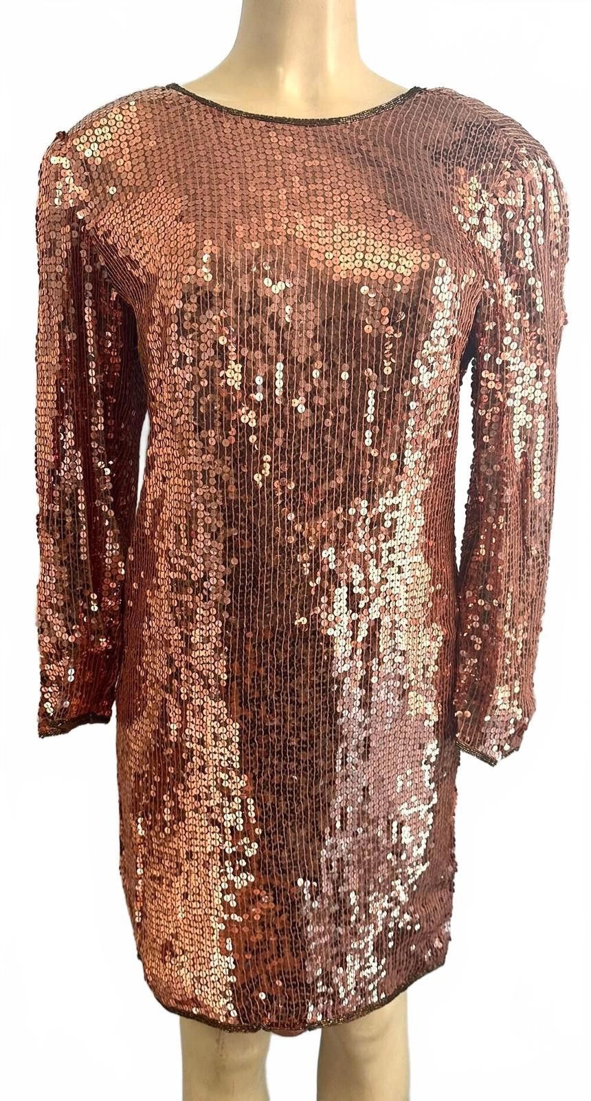 West Coast Choppers Sequin Dress Copper size 10 Size L / US 10 / IT 46 - 1 Preview