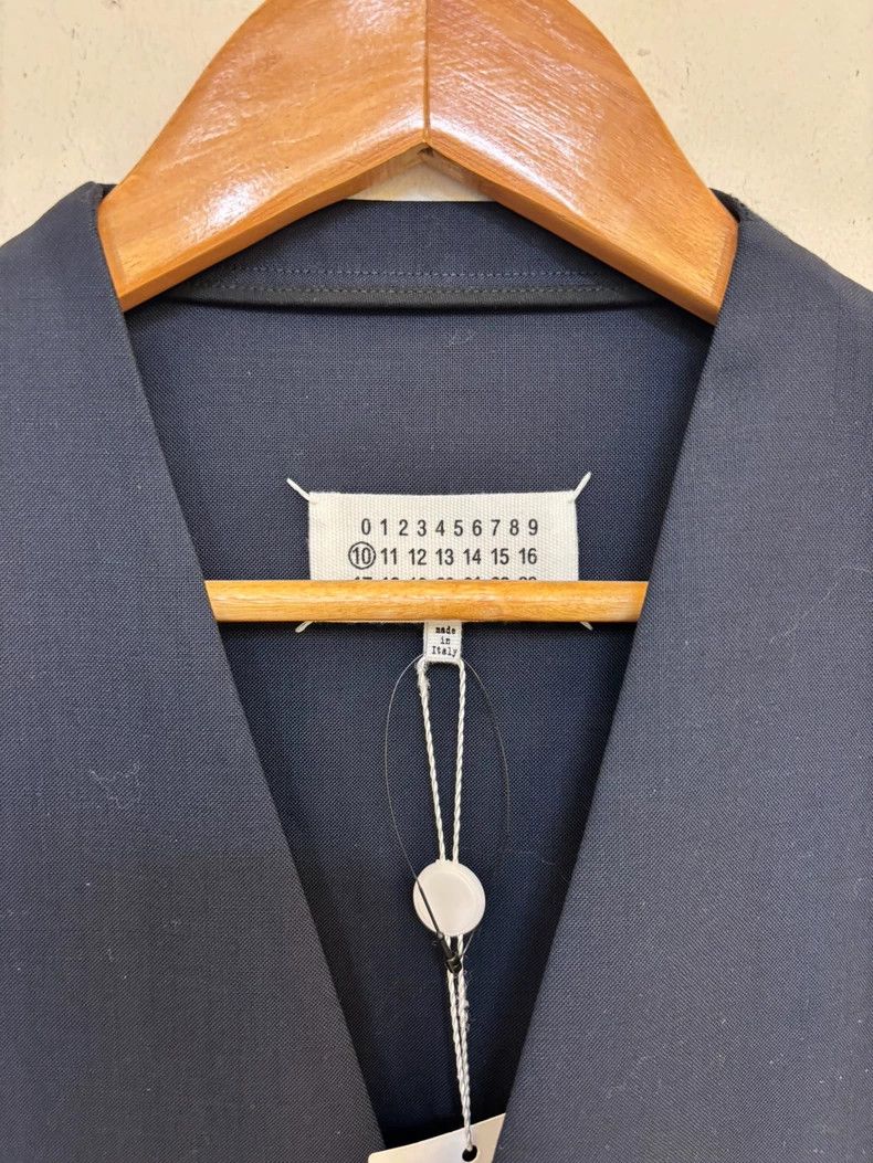 Maison Margiela Maison Margiela Collarless woven wool suit 2502-Nextarrow Size 52R - 2 Thumbnail