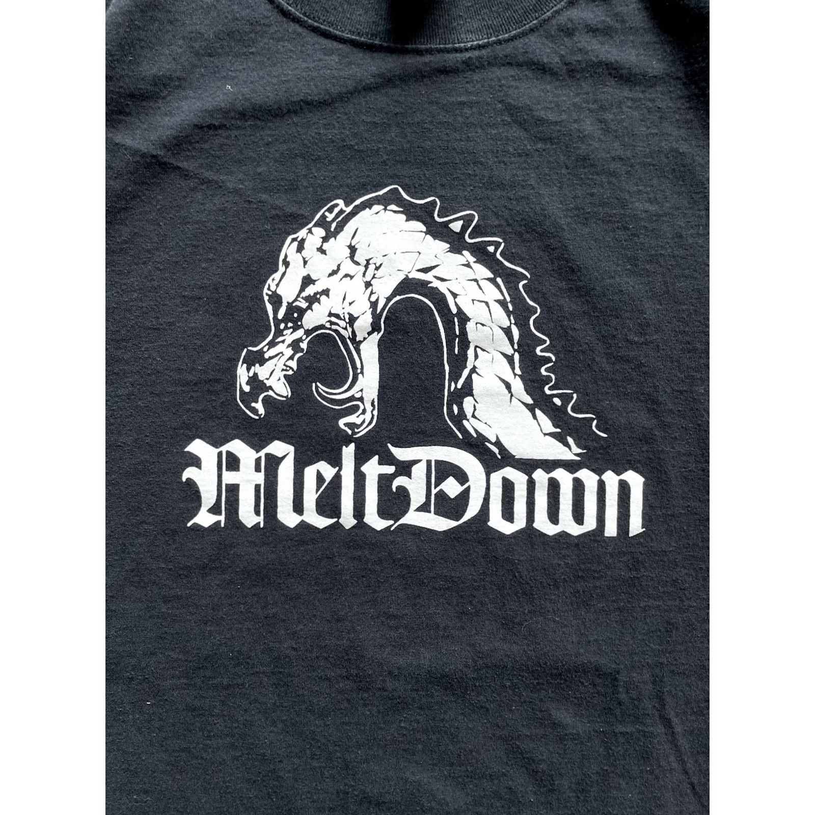Vintage VINTAGE Meltdown Death Metal Band Tee T-Shirt Y2K Size Large Black Men Size US L / EU 52-54 / 3 - 2 Thumbnail