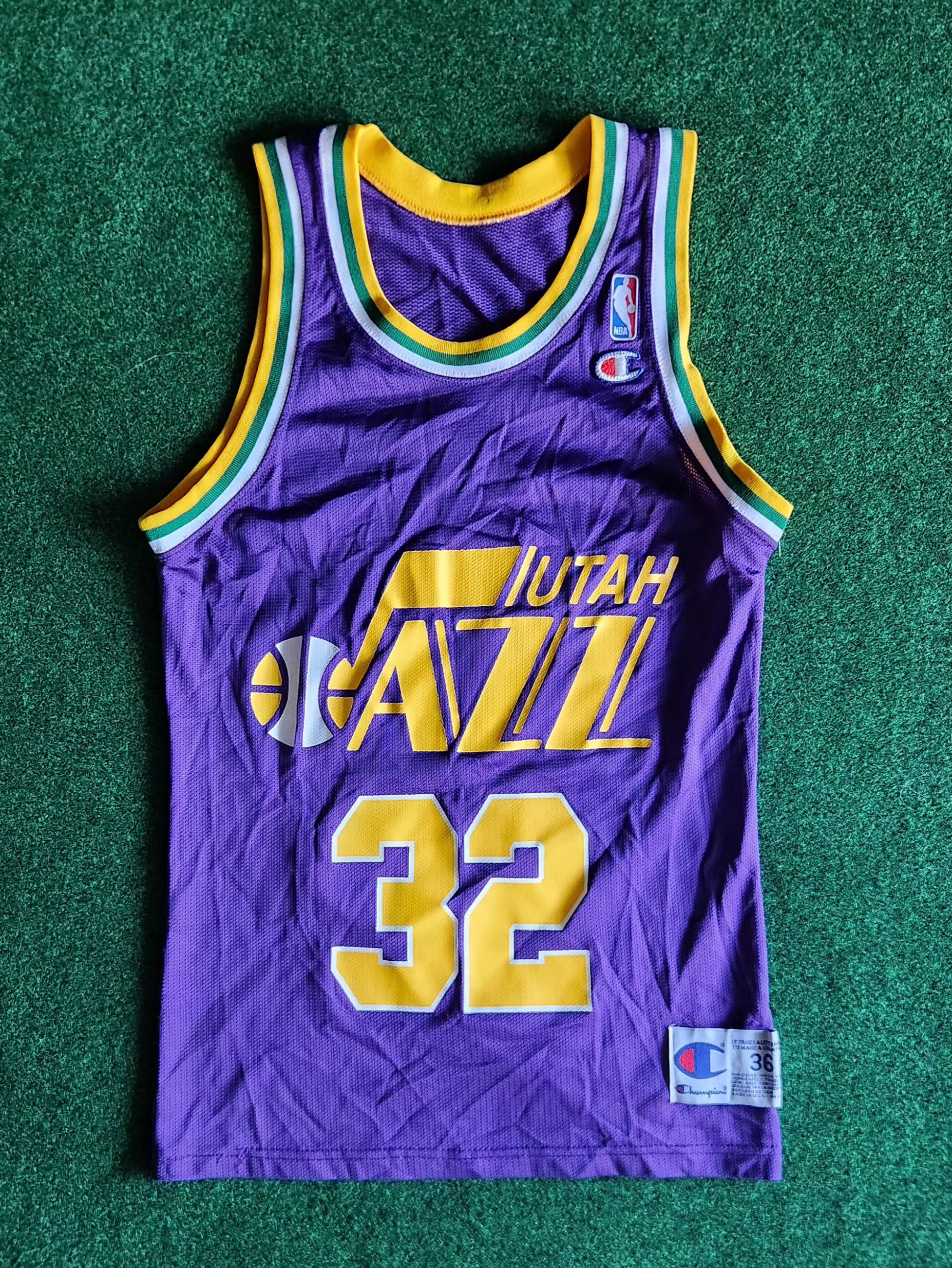 Champion Vintage Champion John Stockton Utah Jazz #12 NBA Jersey