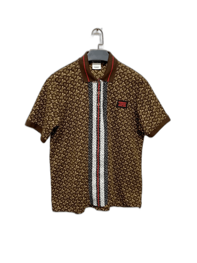 Burberry Burberry Polo Shirt with Logo and Pattern Size US L / EU 52-54 / 3 - 1 Thumbnail