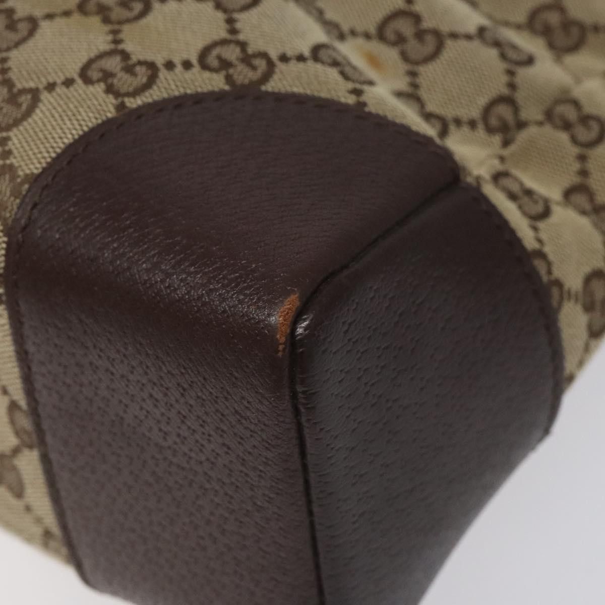 Gucci GUCCI GG Canvas Shoulder Bag Beige Silver Size ONE SIZE - 10 Thumbnail
