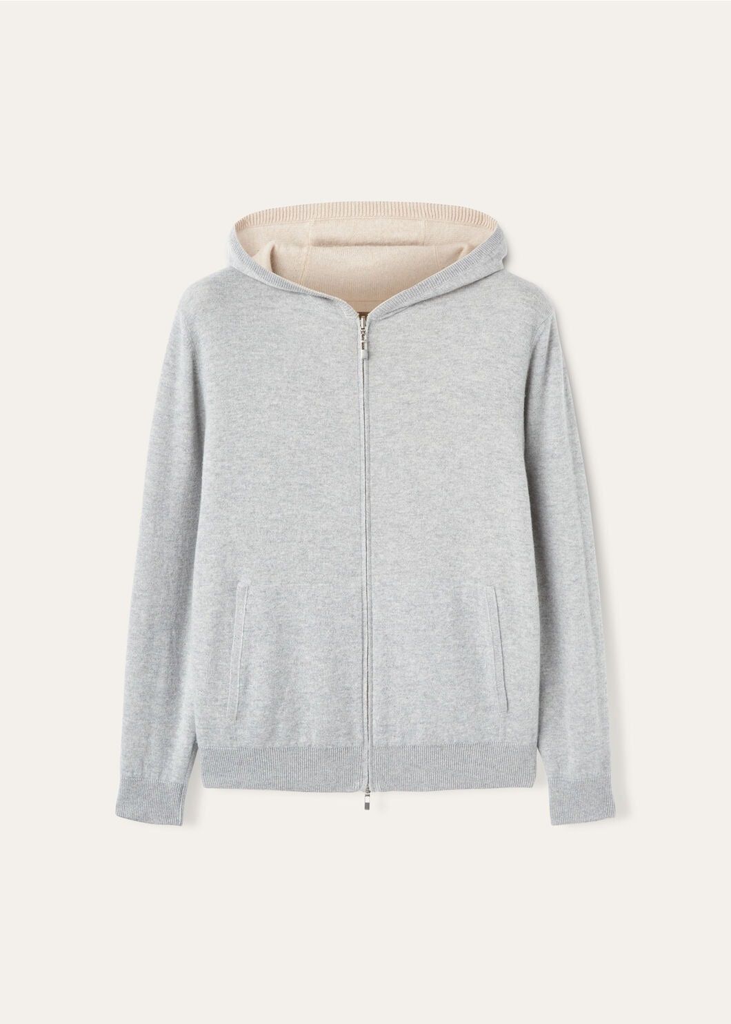 Loro Piana o1w1db10725 FAO2849 Duo Hooded Bomber Sweater in Beige/Grey Size US S / EU 44-46 / 1 - 8 Thumbnail