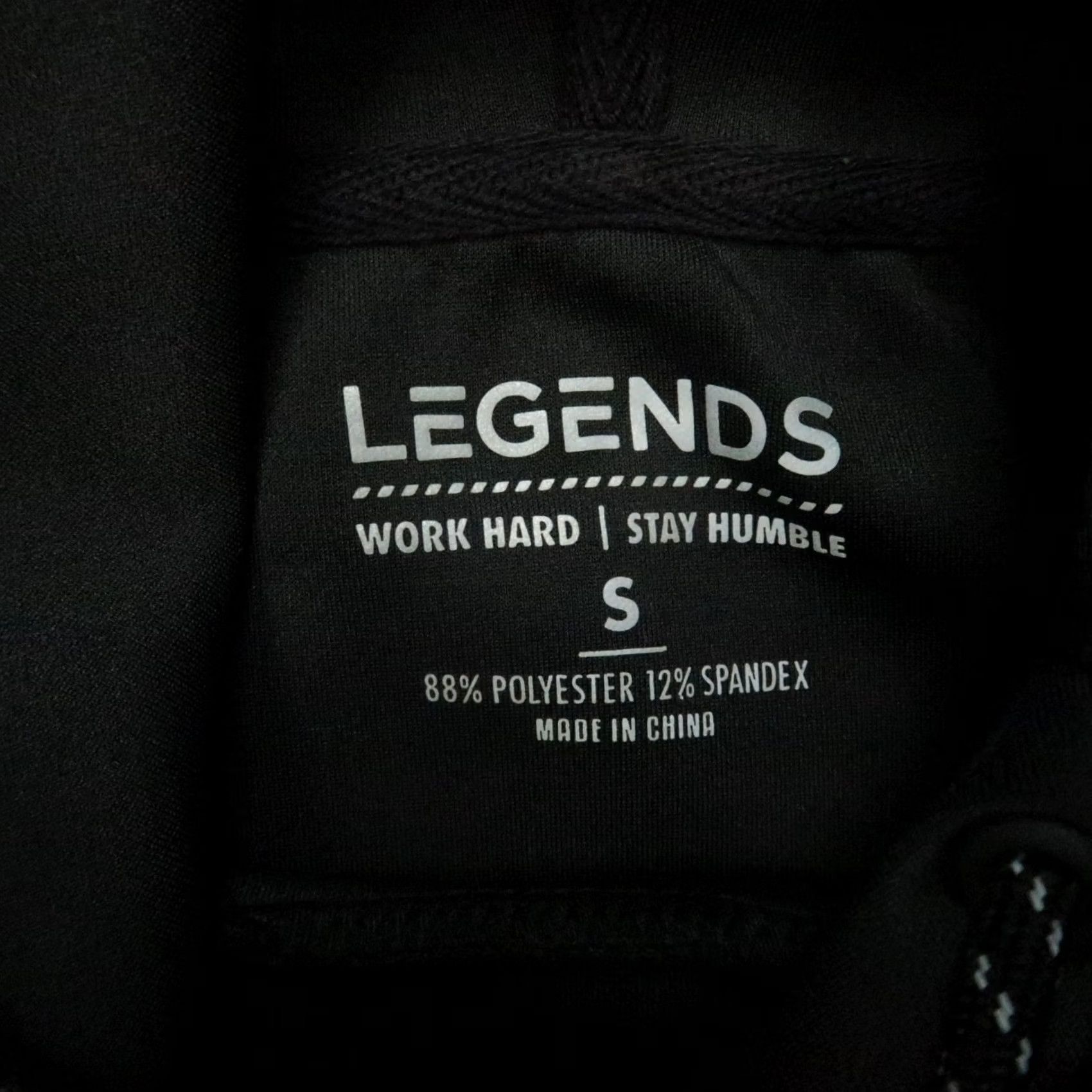 Vintage Legends Hoodie Mens Small Black Hawthorne Tech Spellout Pullover Hooded Shirt Size US S / EU 44-46 / 1 - 3 Thumbnail