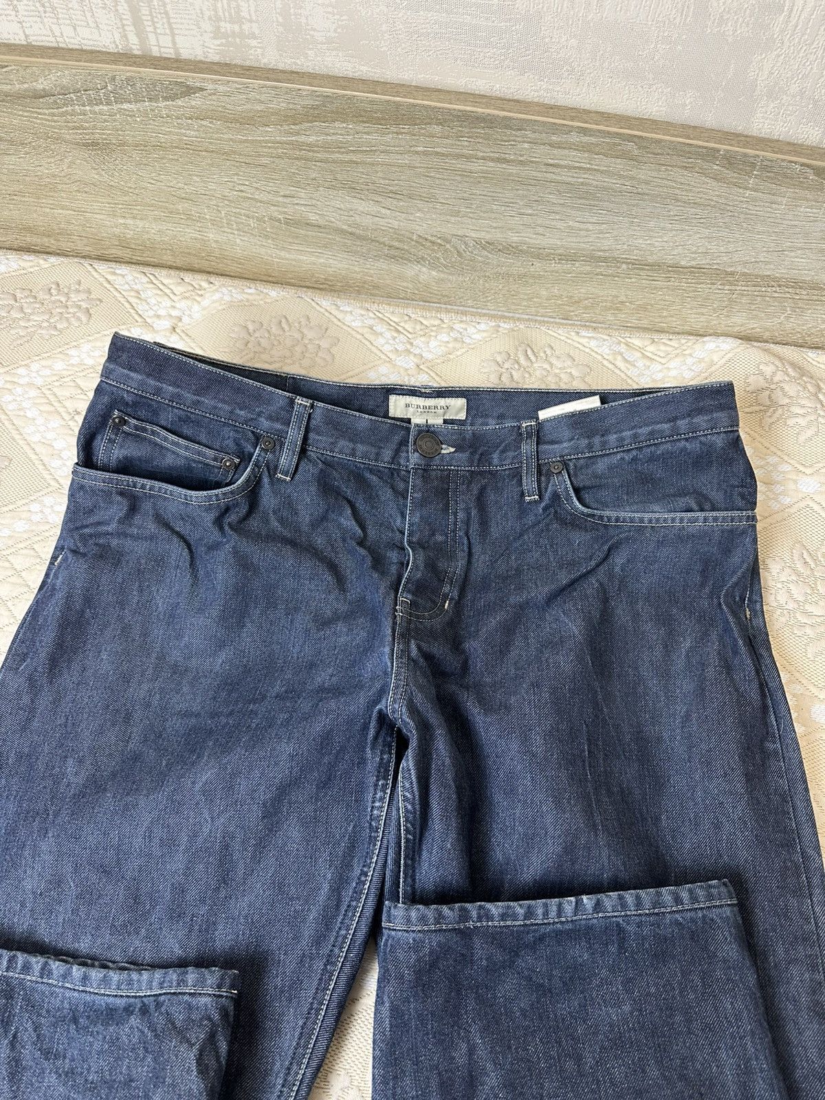 Burberry 🔥 Burberry London Vintage Blue Denim Pants Jeans Trousers Size US 36 / EU 52 - 3 Thumbnail