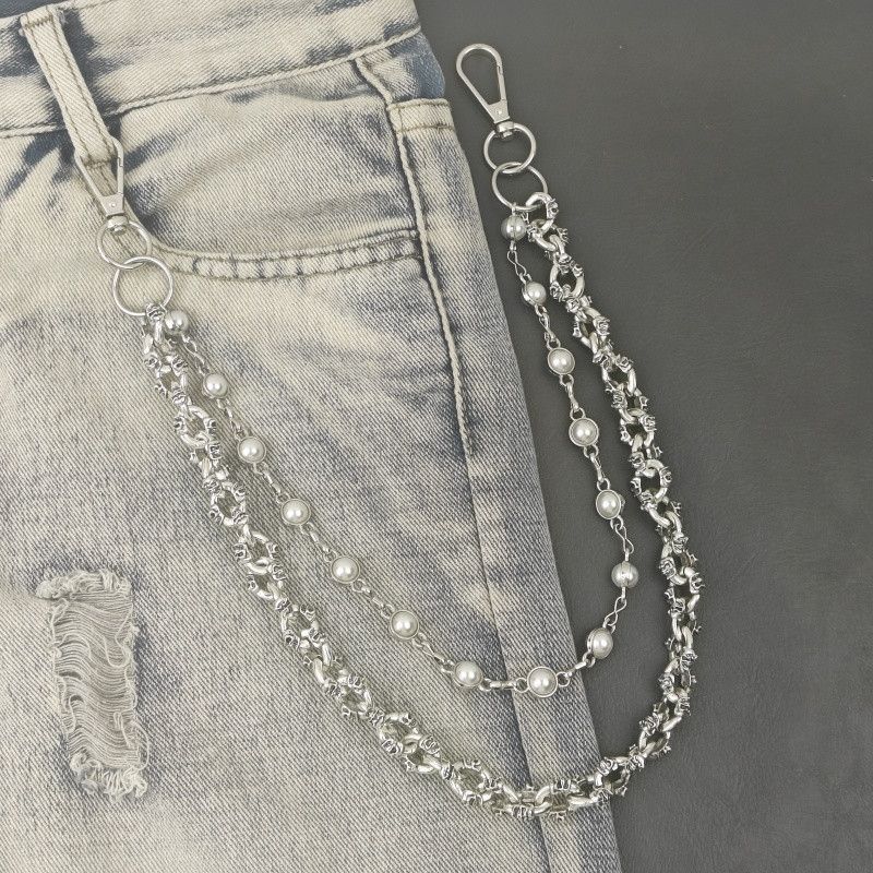 Other Retro pearl skull pants chain unisex Size ONE SIZE - 4 Thumbnail