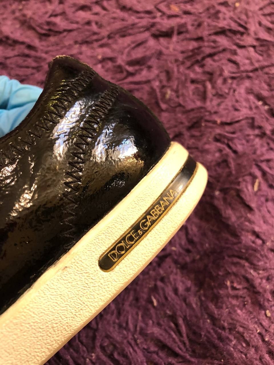 Dolce & Gabbana DOLCE GABBANA Black White Lace Up Shoes Sneakers Sporty Size US 8.5 / IT 38.5 - 15 Thumbnail