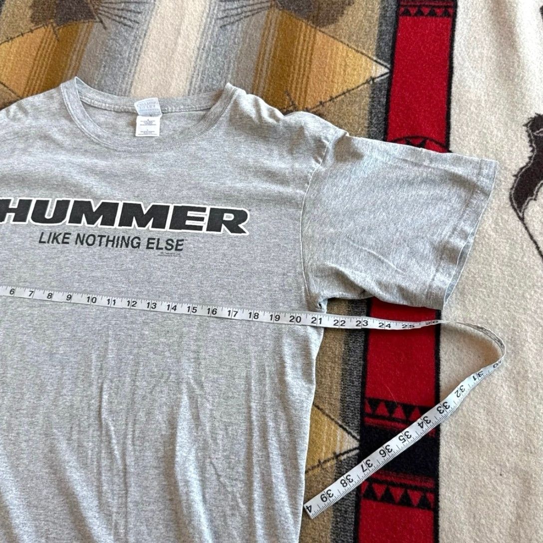Gildan VINTAGE Hummer Car T-Shirt Gray L Men Short Sleeve 90s Y2K Grunge Skate Vintage 2000-2009 Size US L / EU 52-54 / 3 - 5 Thumbnail