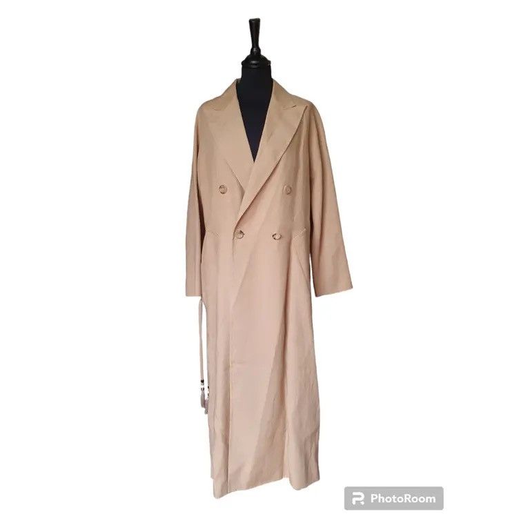 Max Mara Max Mara Double-Breasted Linen Trench Coat– Size 40 Size S / US 4 / IT 40 - 14 Thumbnail