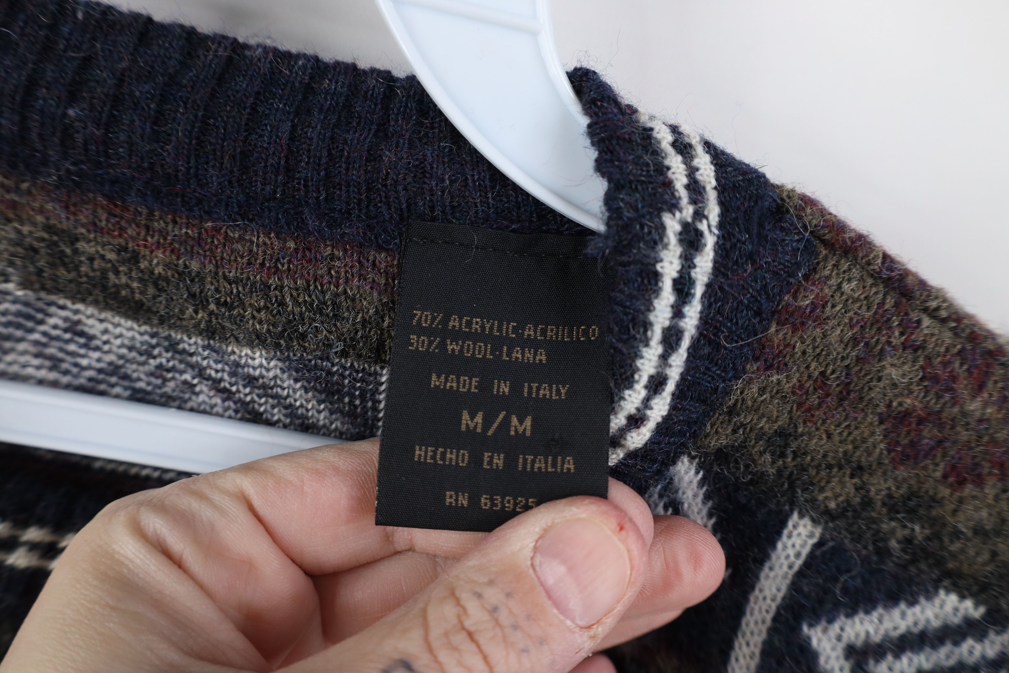 Vintage Vintage 90s Streetwear Fair Isle Wool Blend Knit Sweater Size US M / EU 48-50 / 2 - 4 Thumbnail