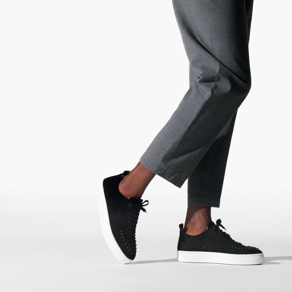 Christian Louboutin o1s1wg110125 Happyrui Spikes Sneakers in Black Size US 12 / EU 45 - 5 Thumbnail