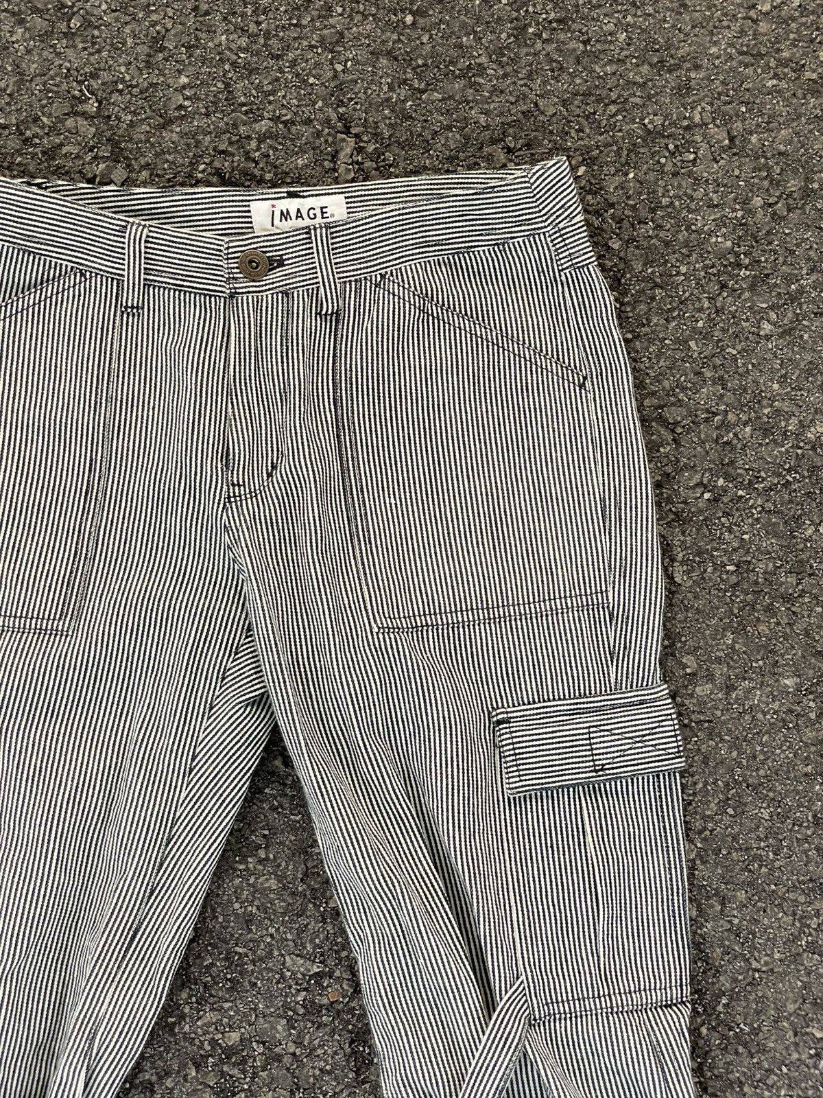 If Six Was Nine Stripe Cargo Bootcut Pants Womens Size 27" / US 4 / IT 40 - 2 Thumbnail