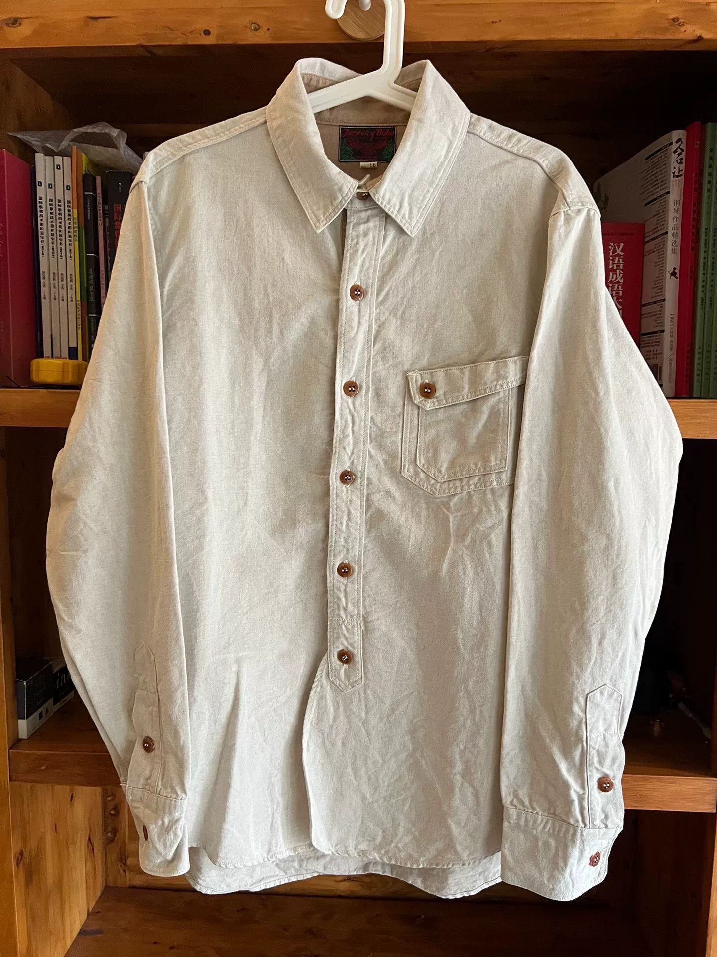 Freewheelers Freewheelers Work Shirt in Gray-White Color Size US M / EU 48-50 / 2 - 1 Thumbnail