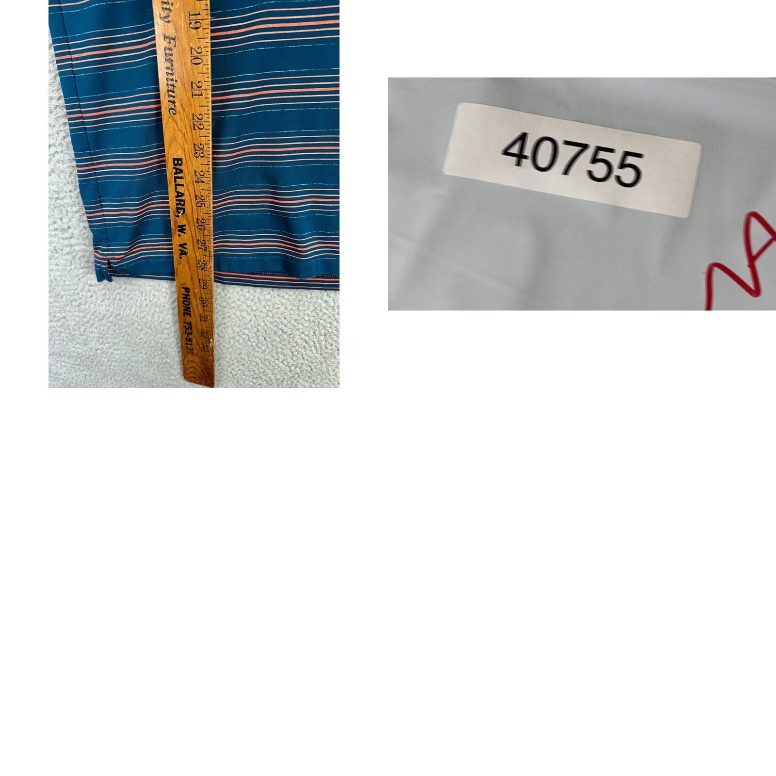 Under Armour Under Armour HeatGear Polo Shirt Mens Large Blue Balanced Stripes Golf Rugby Shirt Size US L / EU 52-54 / 3 - 8 Thumbnail