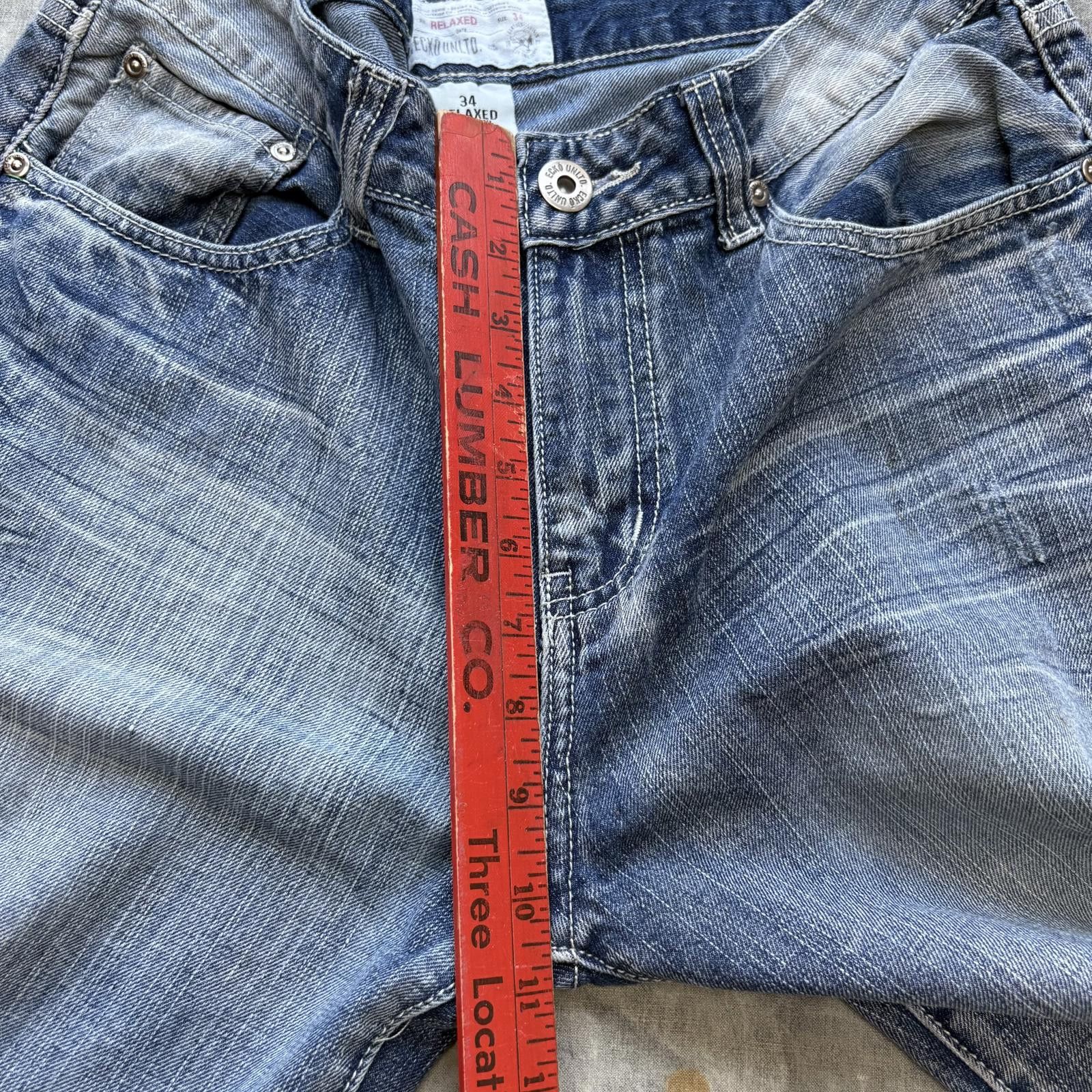 Ecko Unltd. Vintage Y2K Ecko Unltd. Grunge Baggy Denim Shorts Jorts Size US 34 / EU 50 - 5 Thumbnail