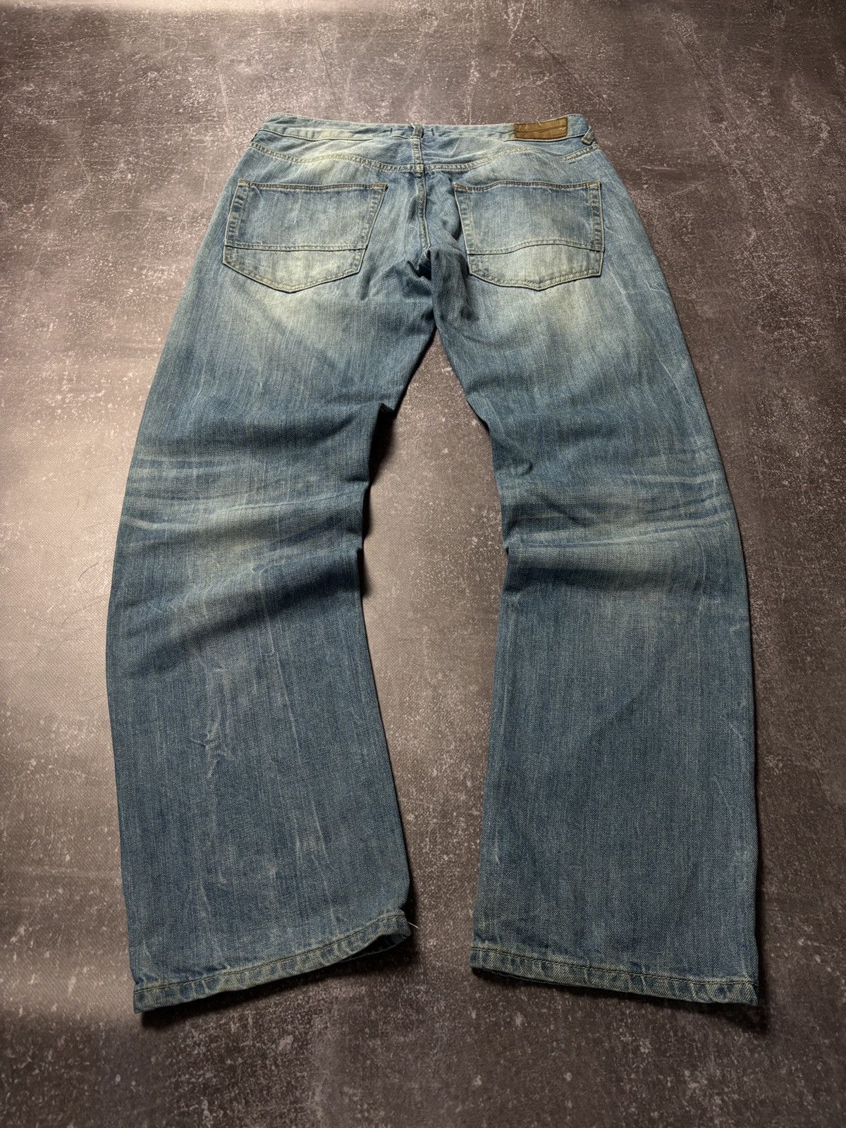 Pre-owned Hysteric Glamour X If Six Was Nine Fish Bone Vintage Fade Jeans Y2k If Siz Was Nine Style In Blue