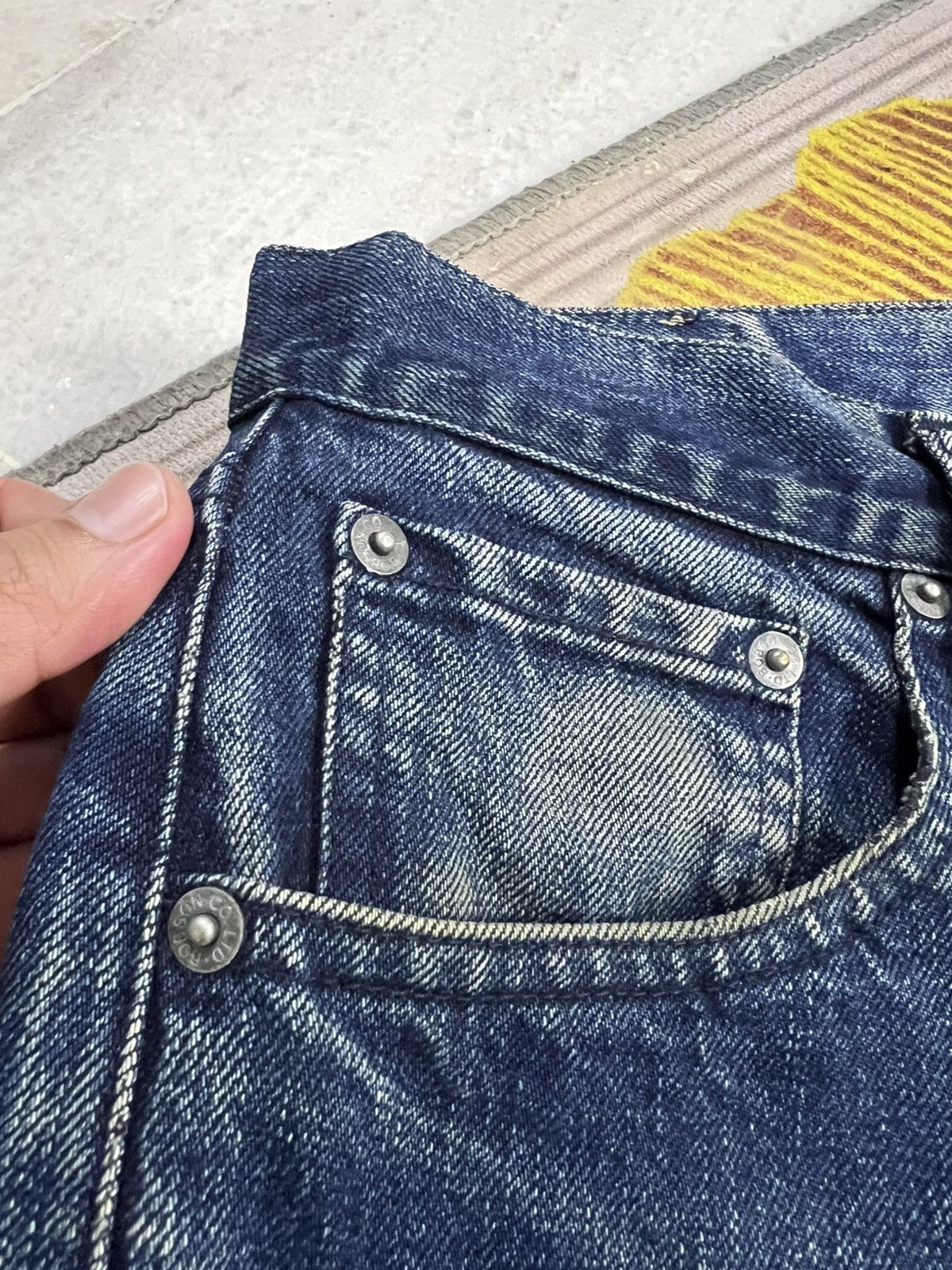 If Six Was Nine × Le Grande Bleu (L.G.B.) 💥BAGGY💥VINTAGE 90’s STYLE BOBSON DISTRESS JEANS Size US 29 - 6 Thumbnail