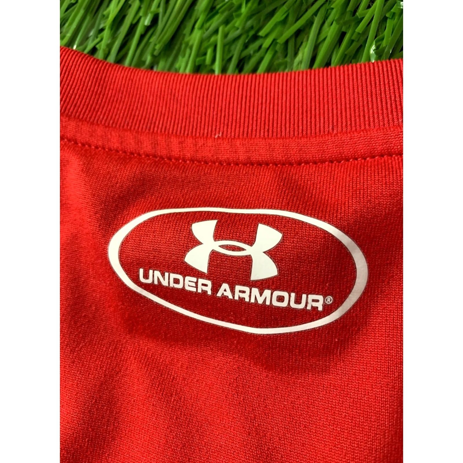Under Armour Under Armour Mens Training Compression Shirt Jersey T-Shirt Original Size L Red Short Sleeve Adult Large Shirt Size US L / EU 52-54 / 3 - 8 Thumbnail