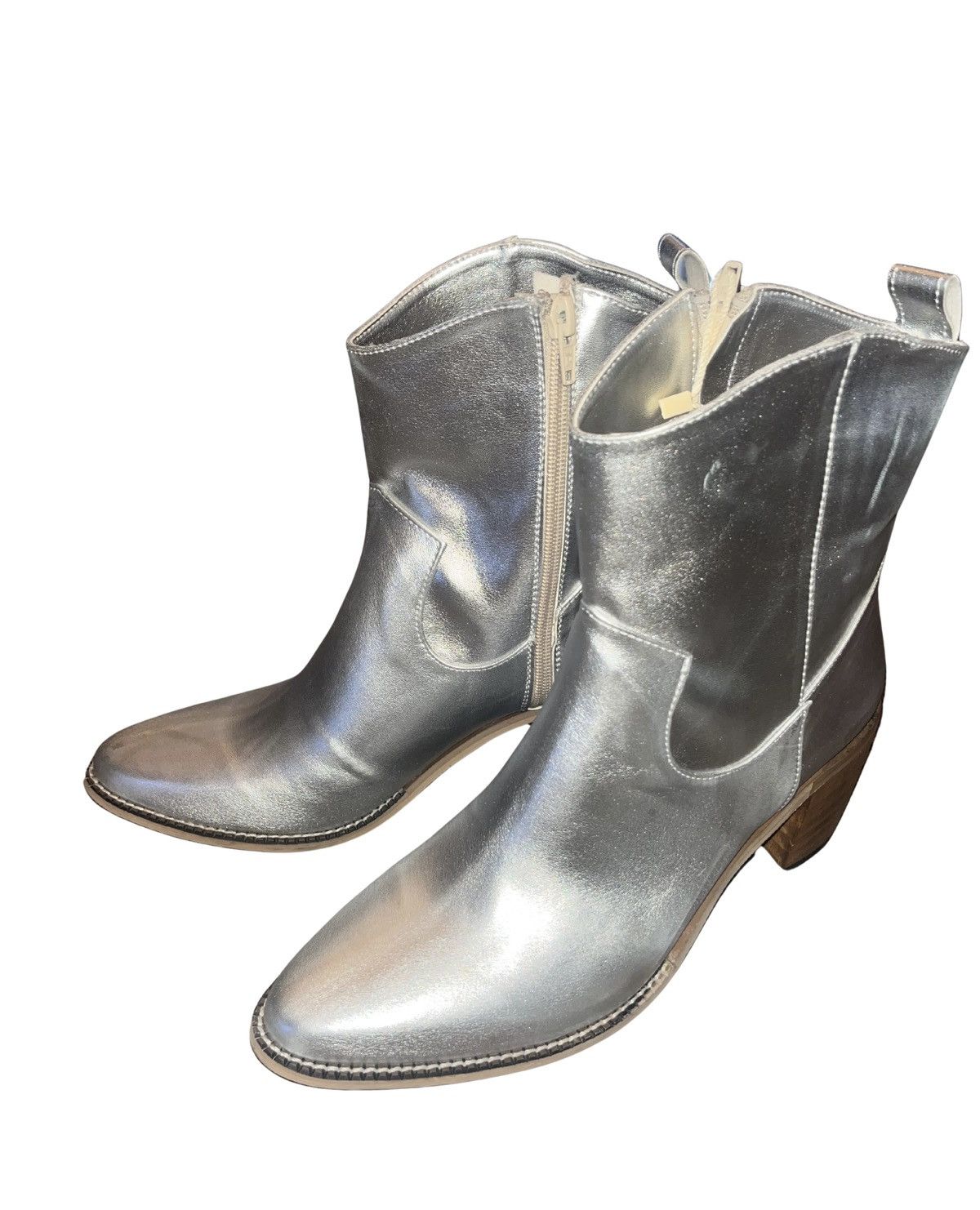 Other Handmade silver boots Size US 9 / IT 39 - 3 Thumbnail