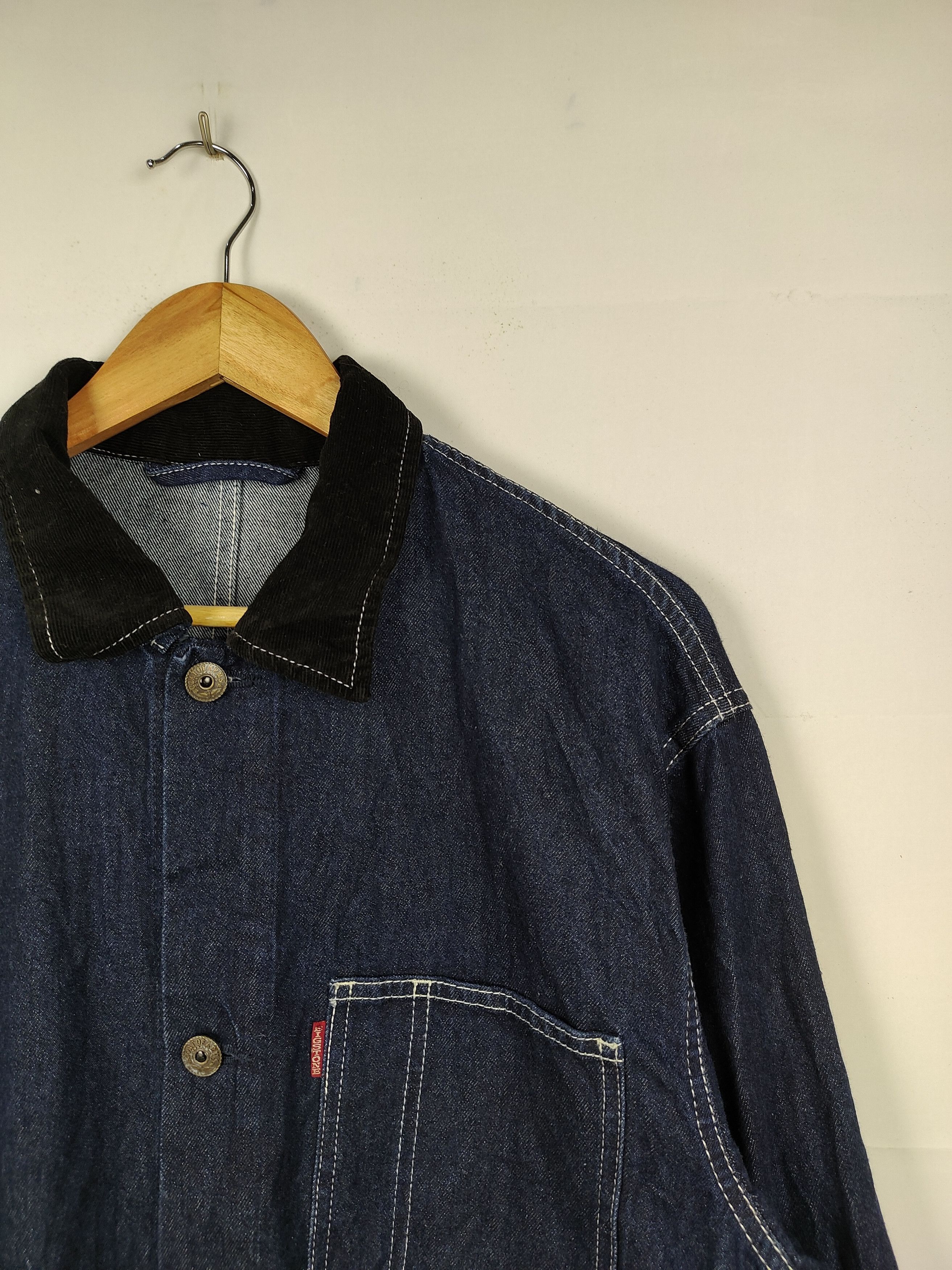 Vintage Vintage Big Stone Denim Chore Jacket Size US L / EU 52-54 / 3 - 3 Thumbnail