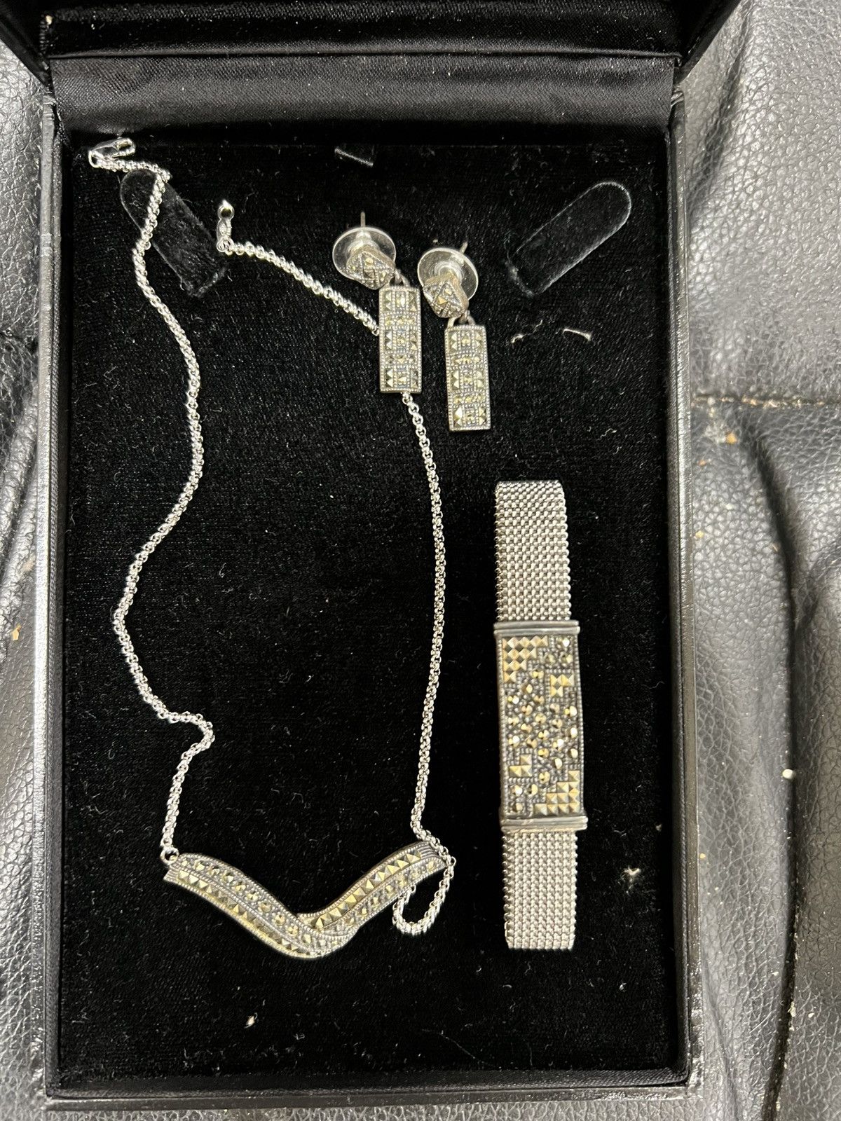 Vintage Judith jack Sterling silver full jewelry set Size ONE SIZE - 1 Thumbnail