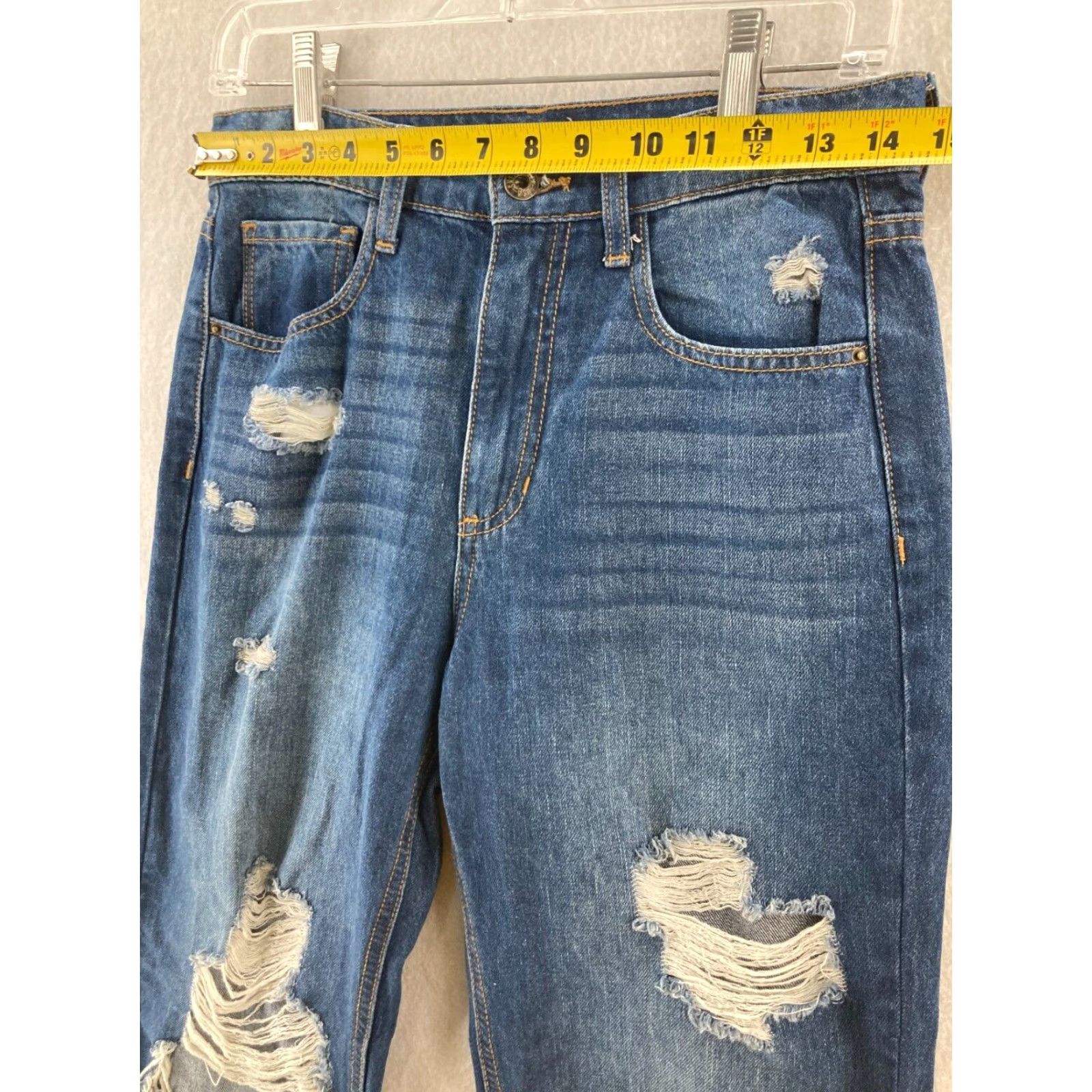 Vintage VINTAGE Altar'd State Jeans? High Rise Distressed Skinny Blue 26 Women's Denim 5-Pocket Style Size 26" / US 2 / IT 38 - 2 Thumbnail