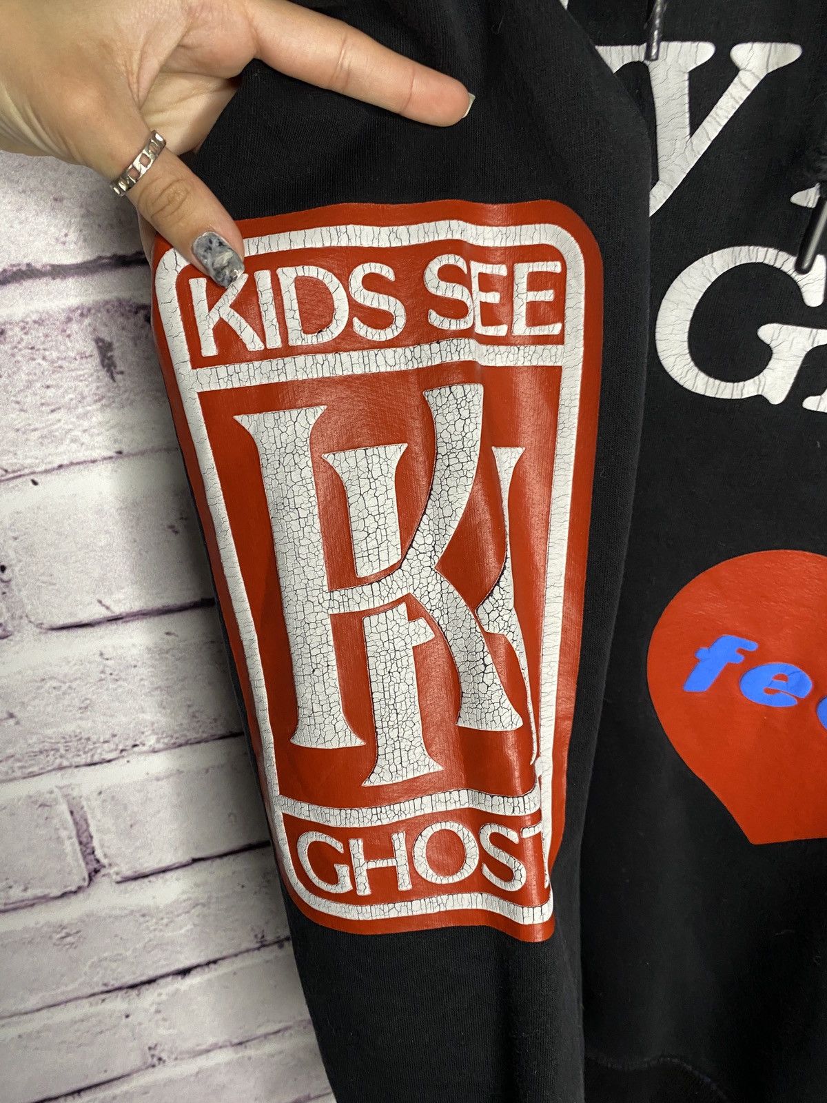 Rap Tees Y2K Kanye West "Lucky Me I See Ghosts" Bootleg Hoodie Size US XXL / EU 58 / 5 - 5 Thumbnail